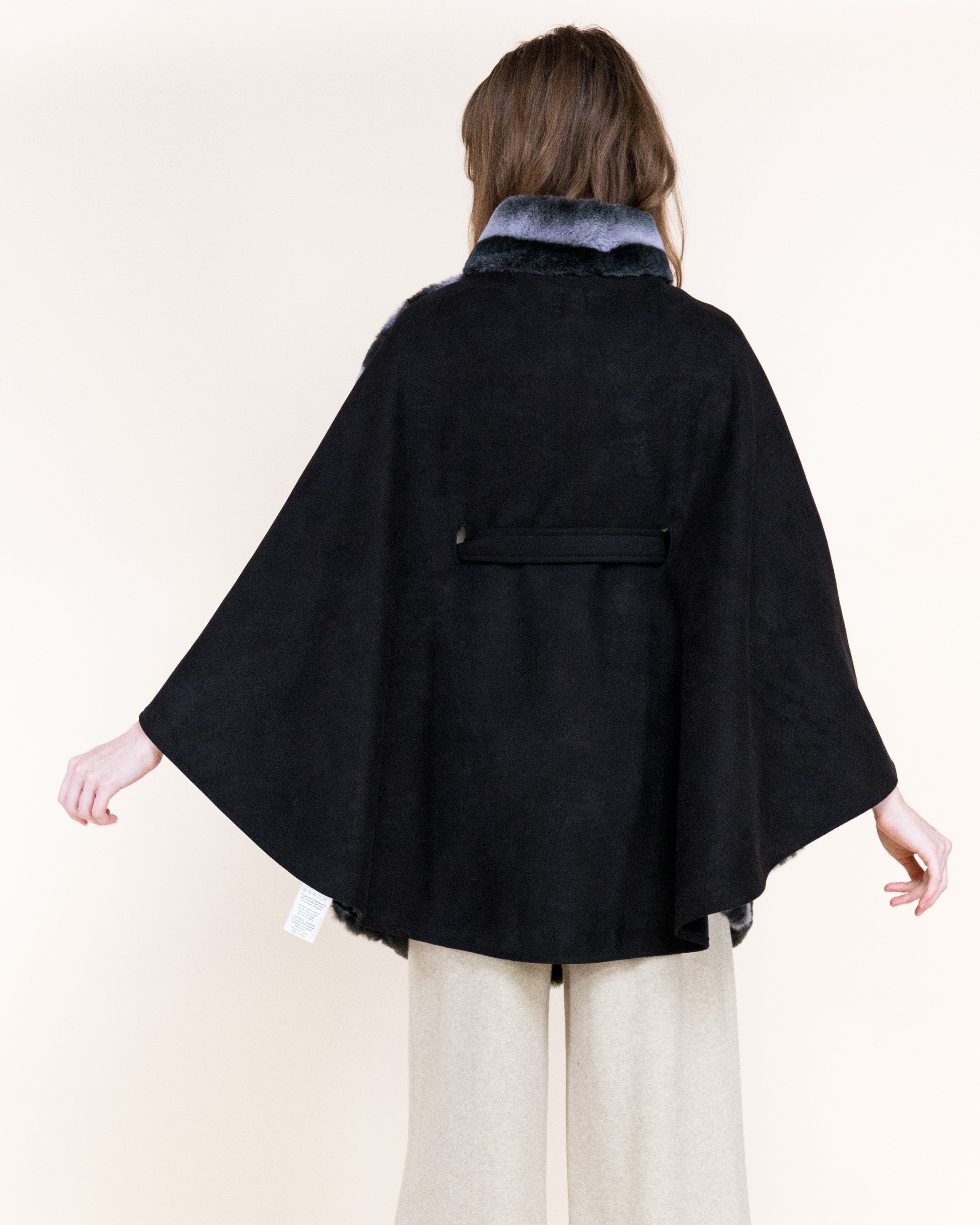 Luxe Chromatic Fade Vegan Fur Cape - WHITE (OS) (Pack of 6)