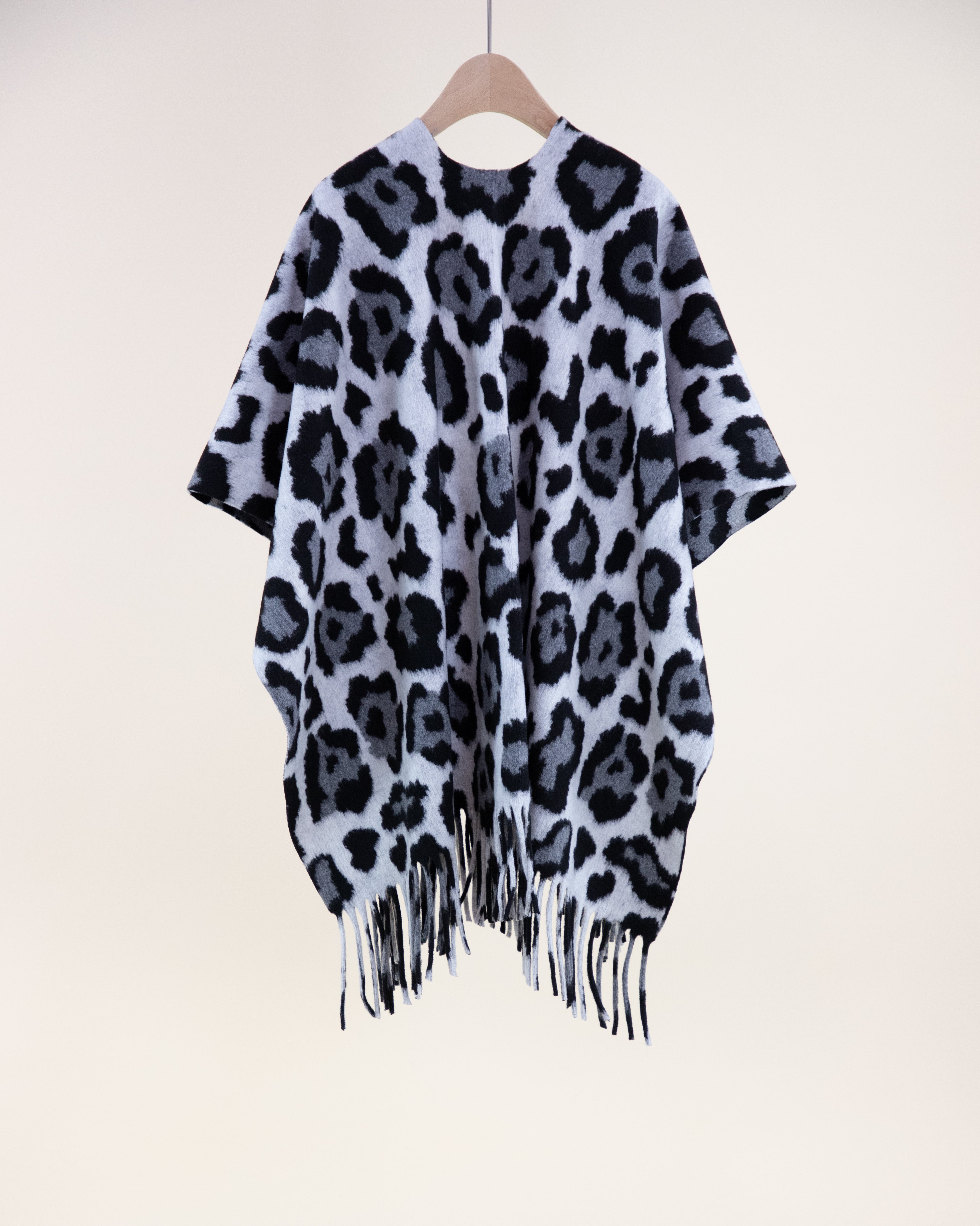 Leopard Animal Print Ruana Wrap - LEOPARD (OS) (Pack of 6)