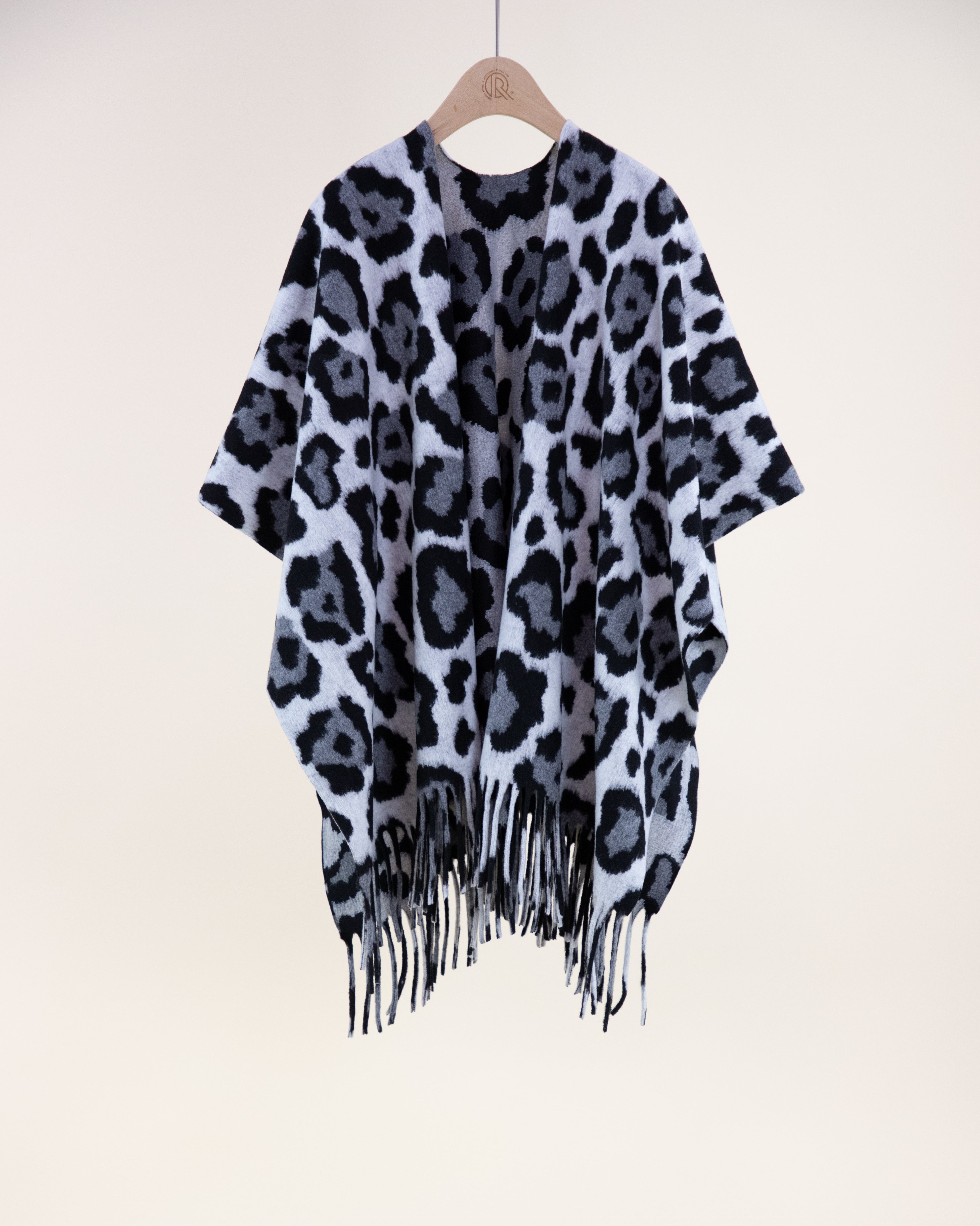 Leopard Animal Print Ruana Wrap - LEOPARD (OS) (Pack of 6)