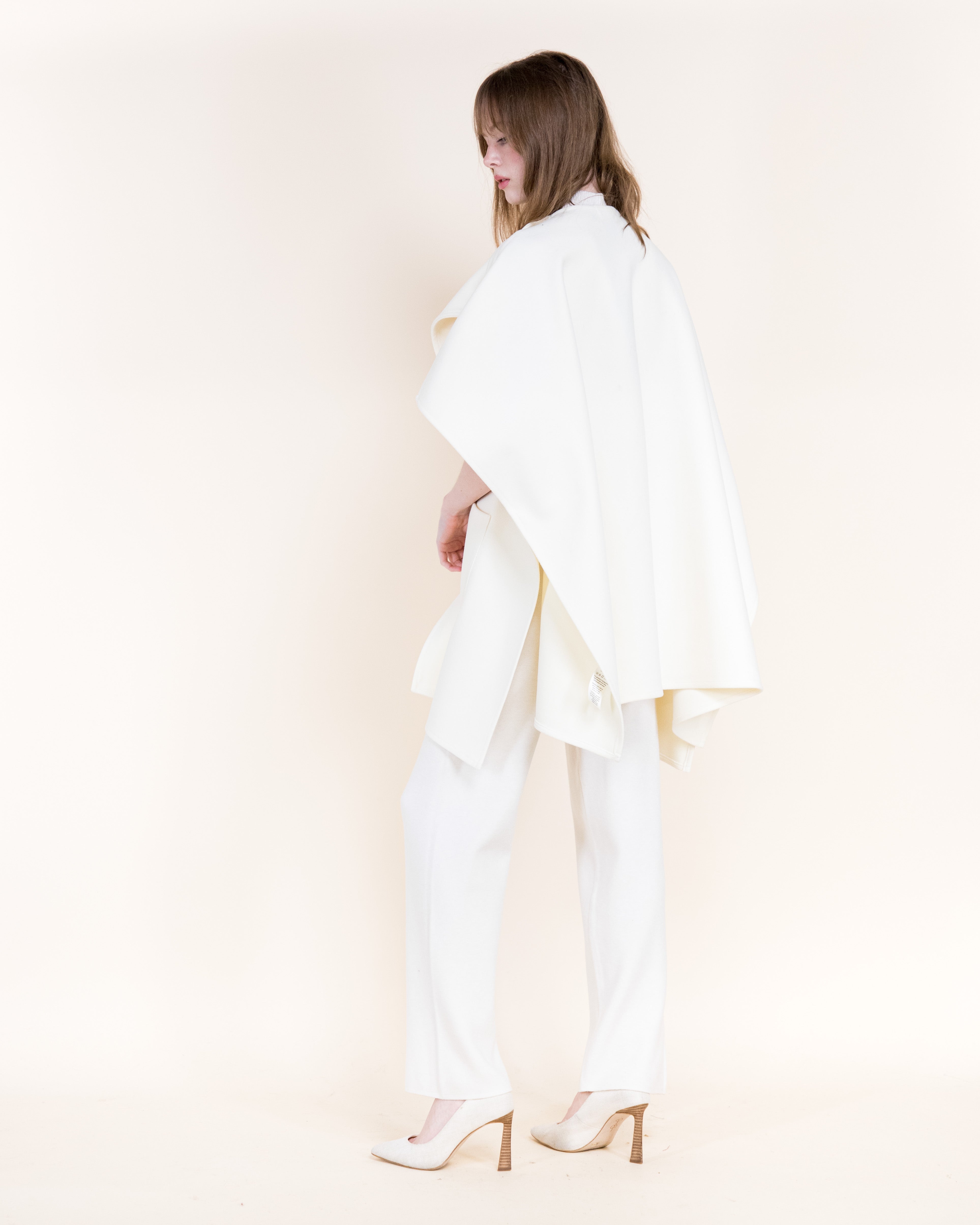 Wide Lapel Cocoon Coat - BEIGE (OS) (Pack of 6)