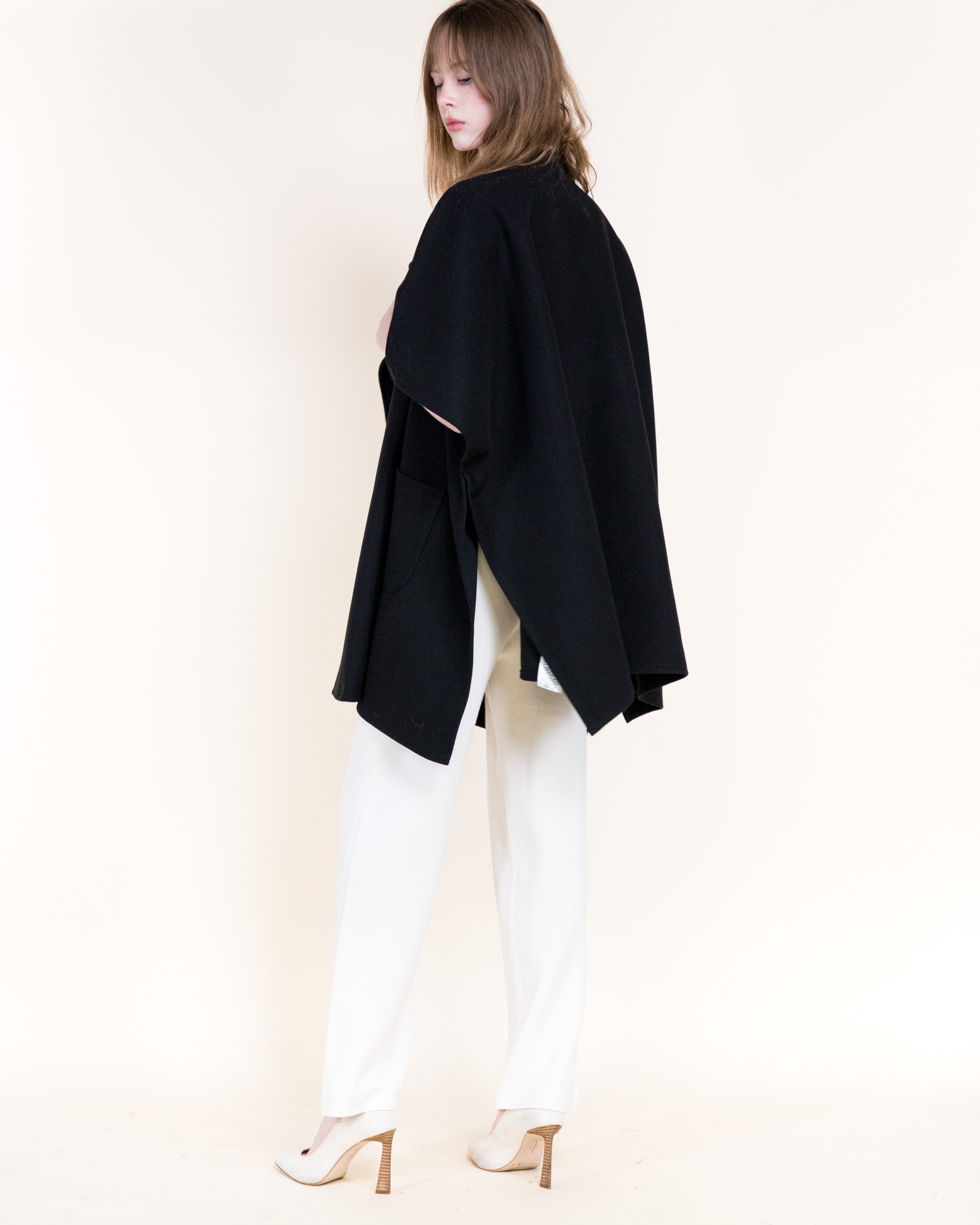 Wide Lapel Cocoon Coat - BEIGE (OS) (Pack of 6)