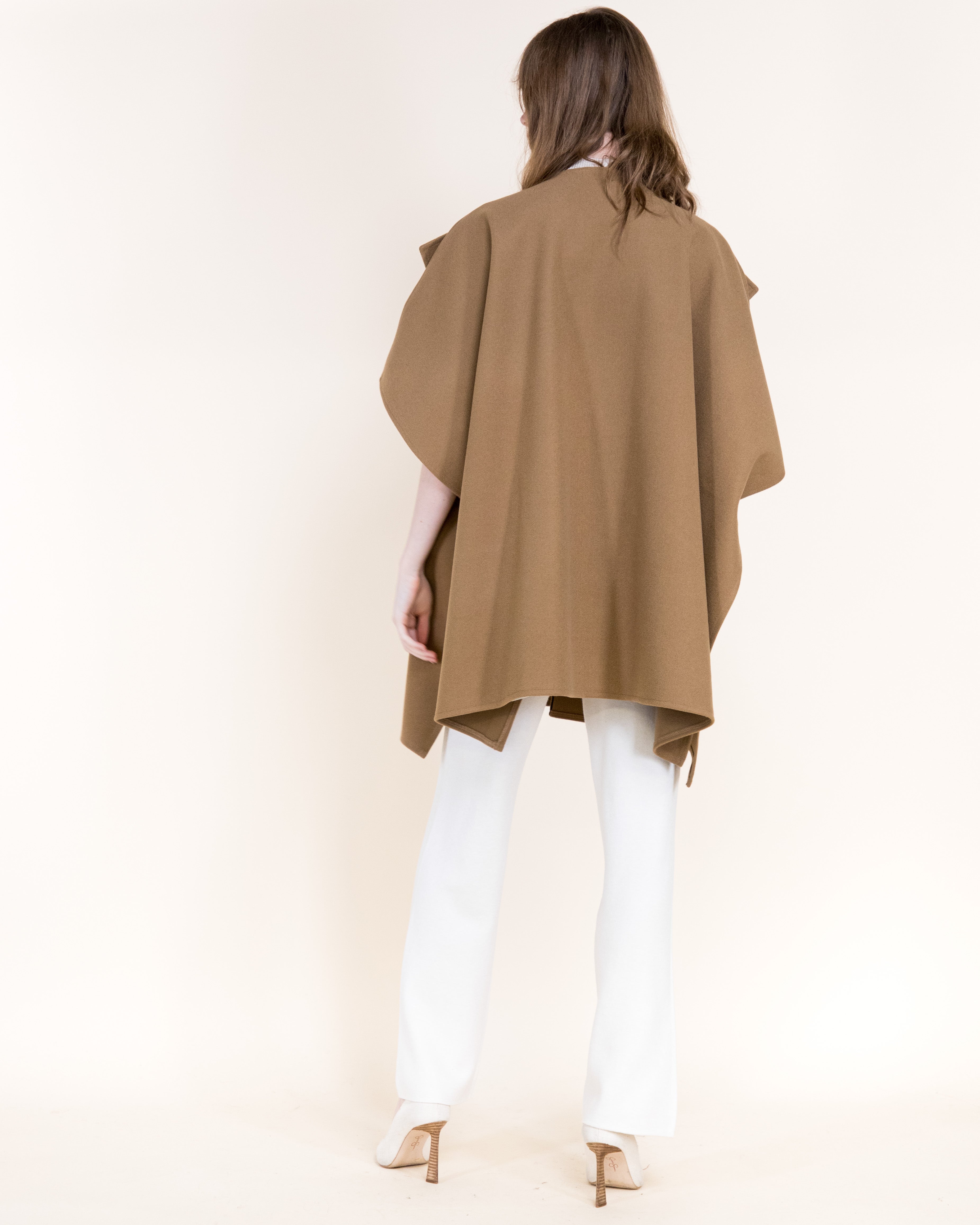 Wide Lapel Cocoon Coat - BEIGE (OS) (Pack of 6)
