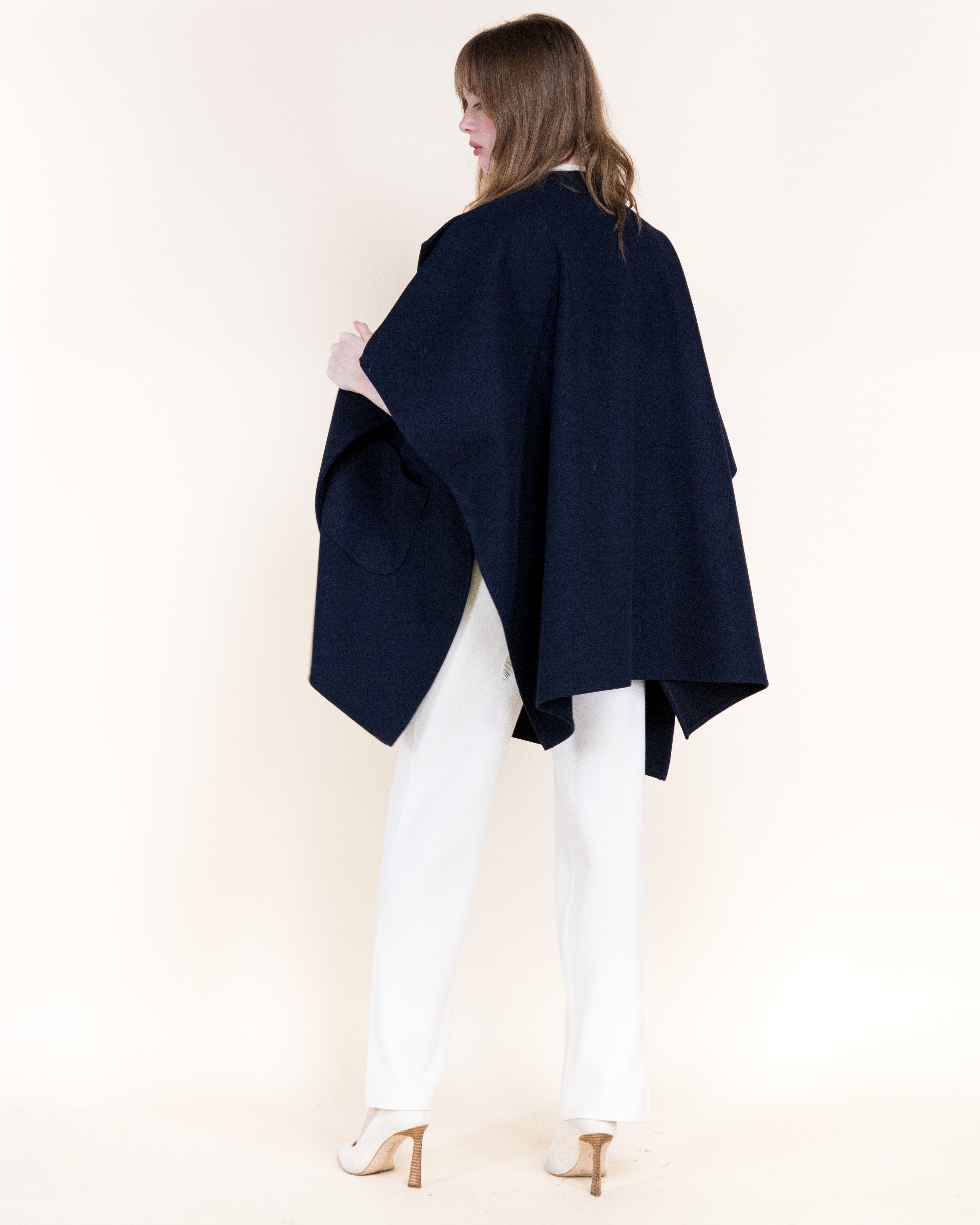Wide Lapel Cocoon Coat - BEIGE (OS) (Pack of 6)