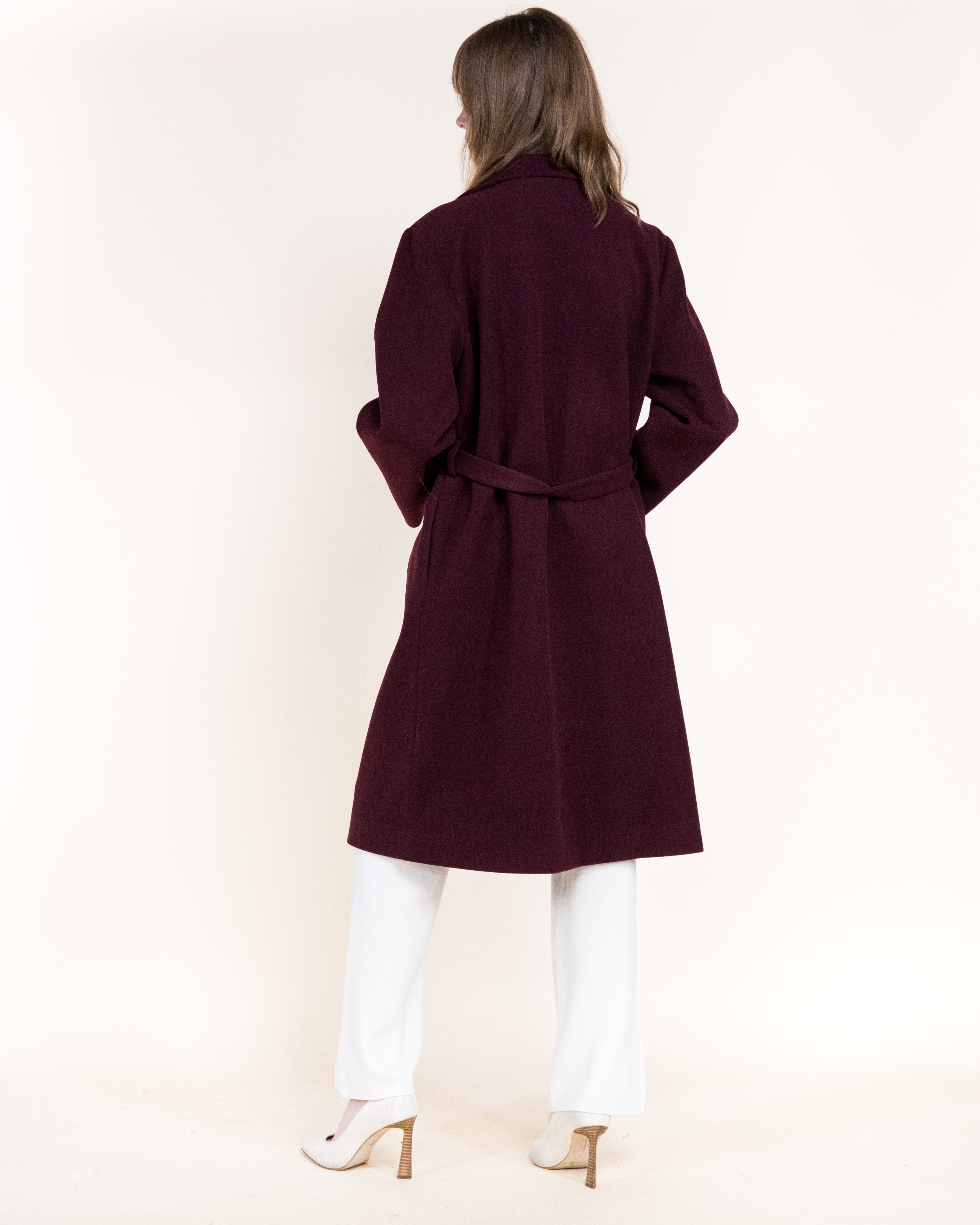 Classic Double Breasted Belted Peacoat- BEIGE (S/M, L/XL) (Pack of 6)