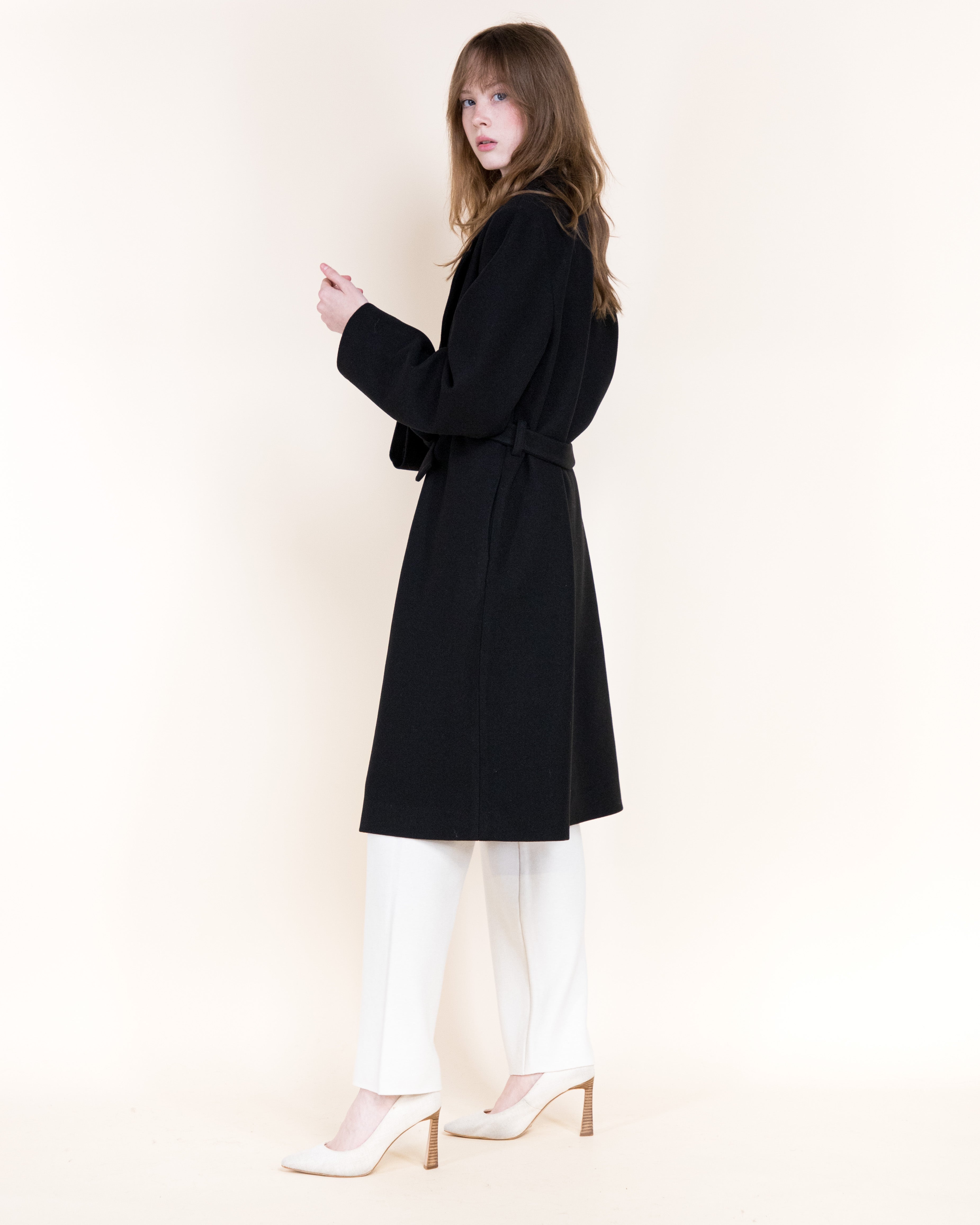 Classic Double Breasted Belted Peacoat- BEIGE (S/M, L/XL) (Pack of 6)