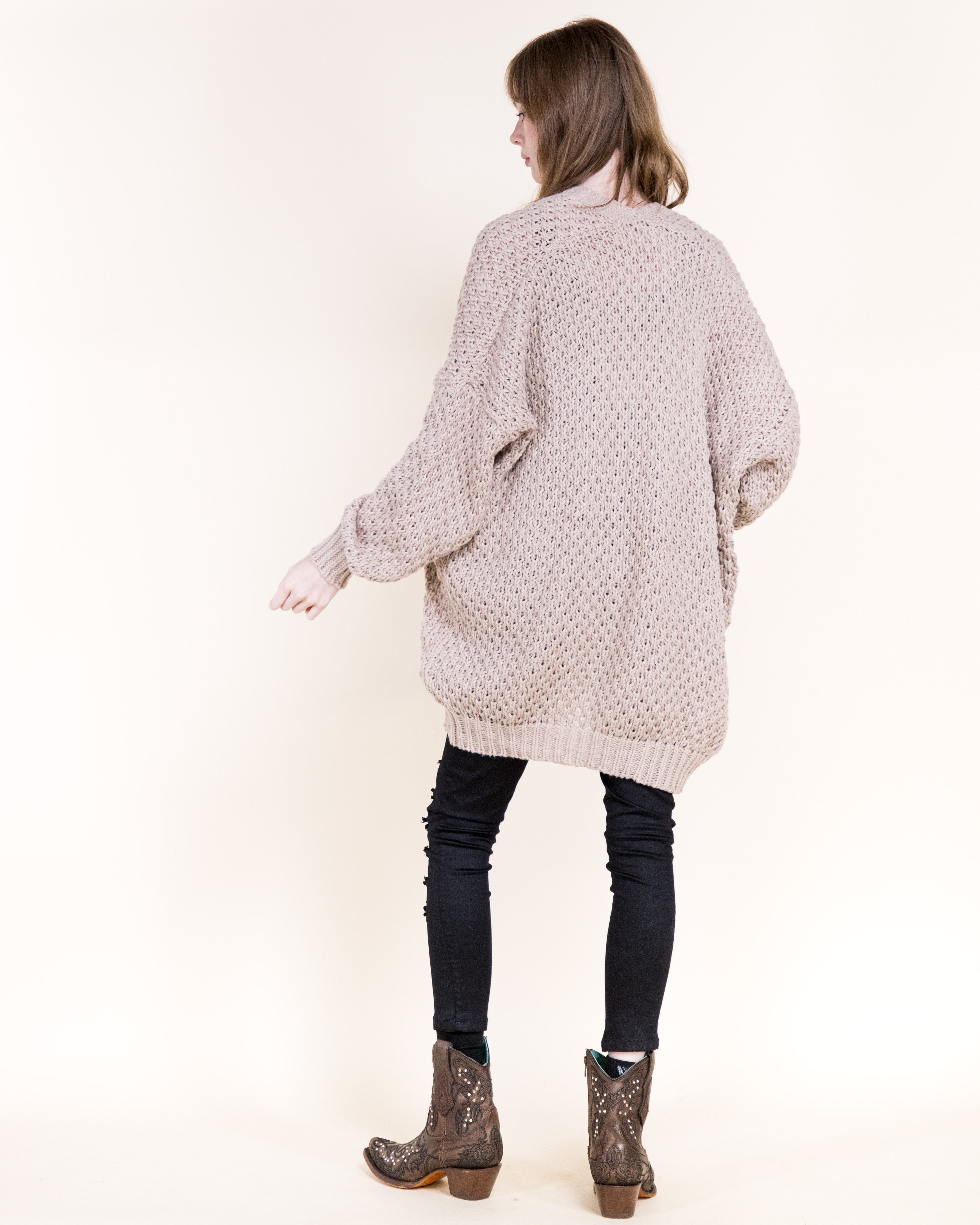 Honeycomb Stitch Lounge Cardigan-SAGE (S/M, L/XL) (Pack of 6)