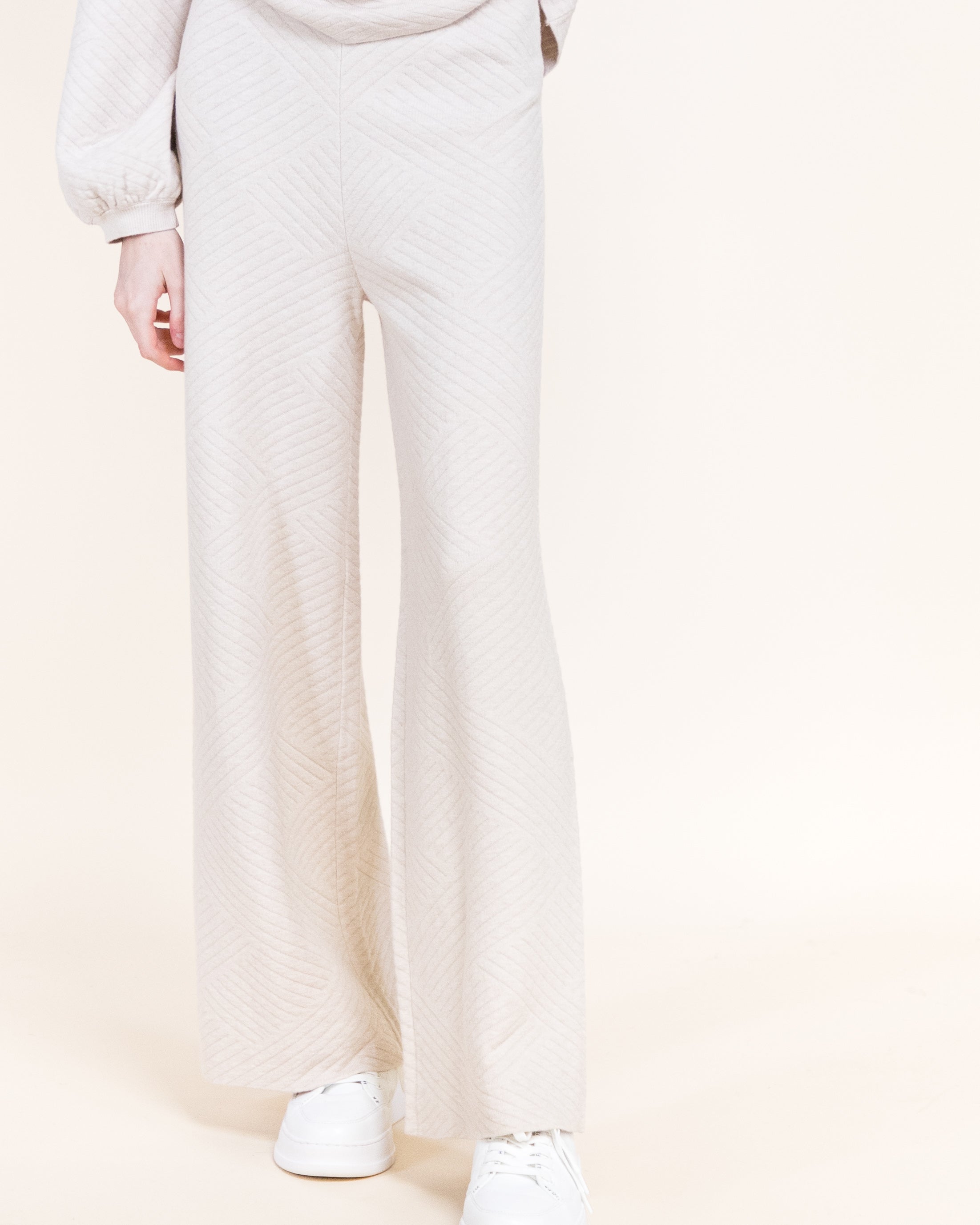 Chevron Texture Wide Leg Pants- BURGUNDY (S/M, L/XL) (Pack of 6)