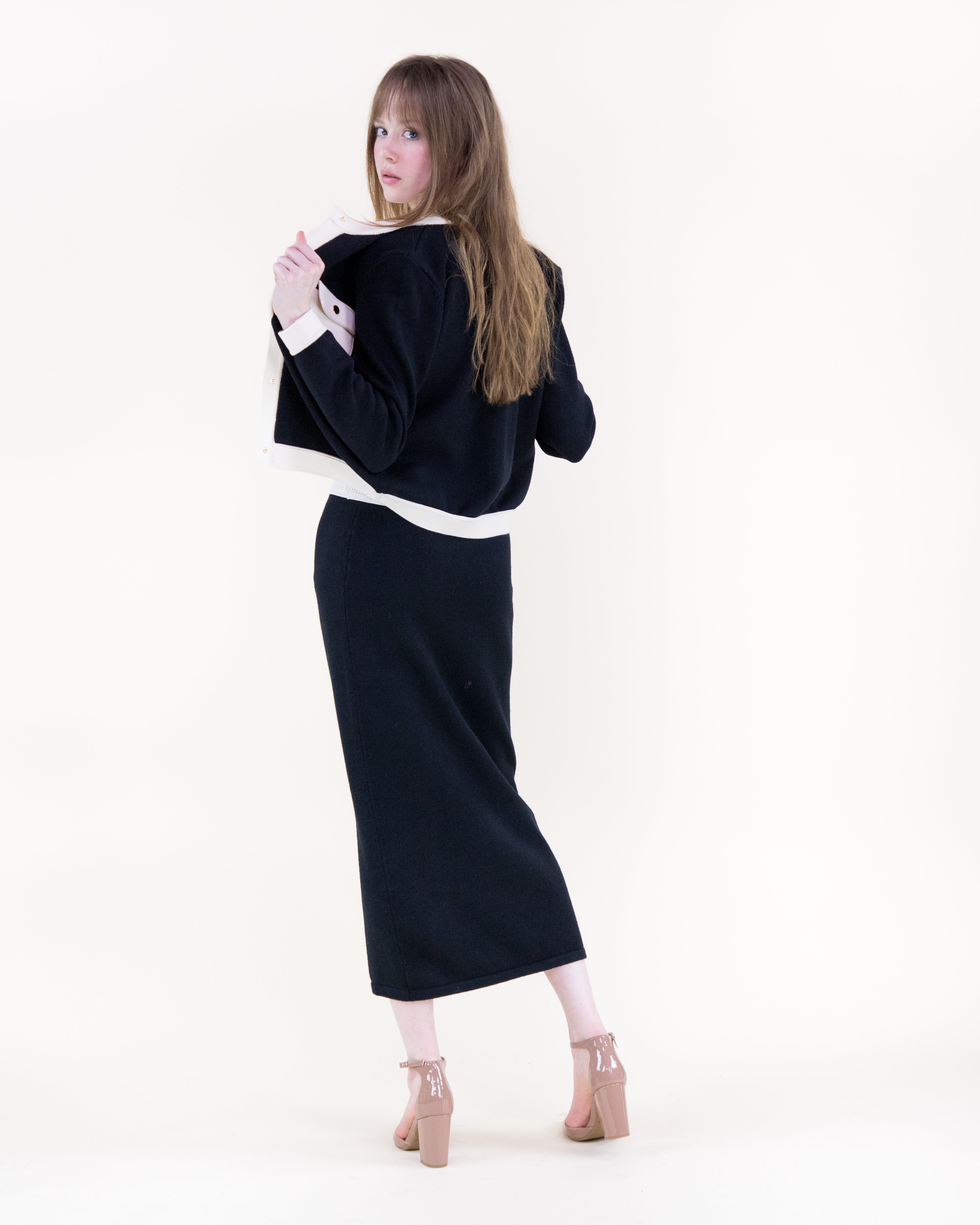 Color Blocked Front Pockets Boxy Cardigan - BLACK (S/M, L/XL) (Pack of 6)