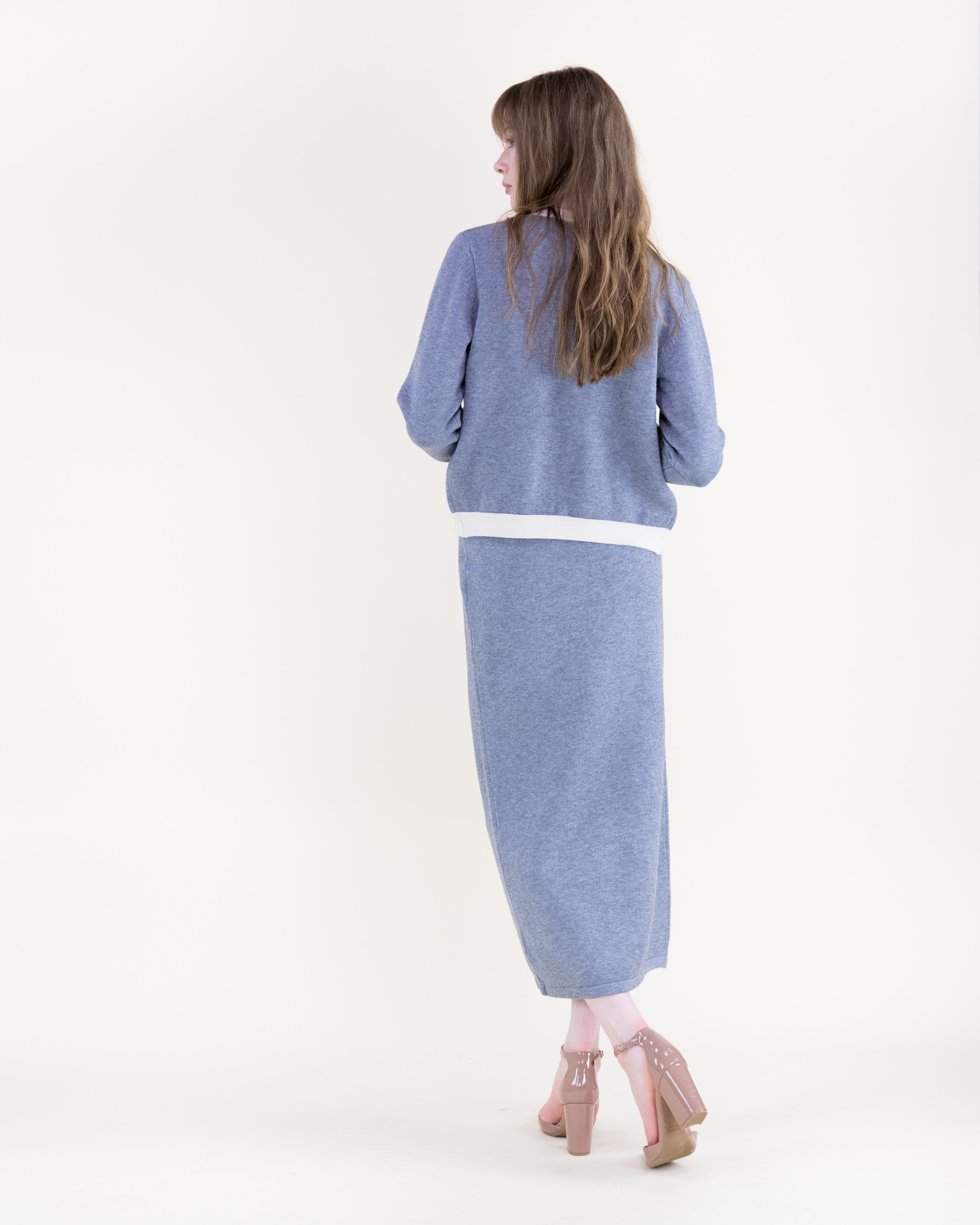 Color Blocked Front Pockets Boxy Cardigan - GRAY (S/M, L/XL) (Pack of 6)