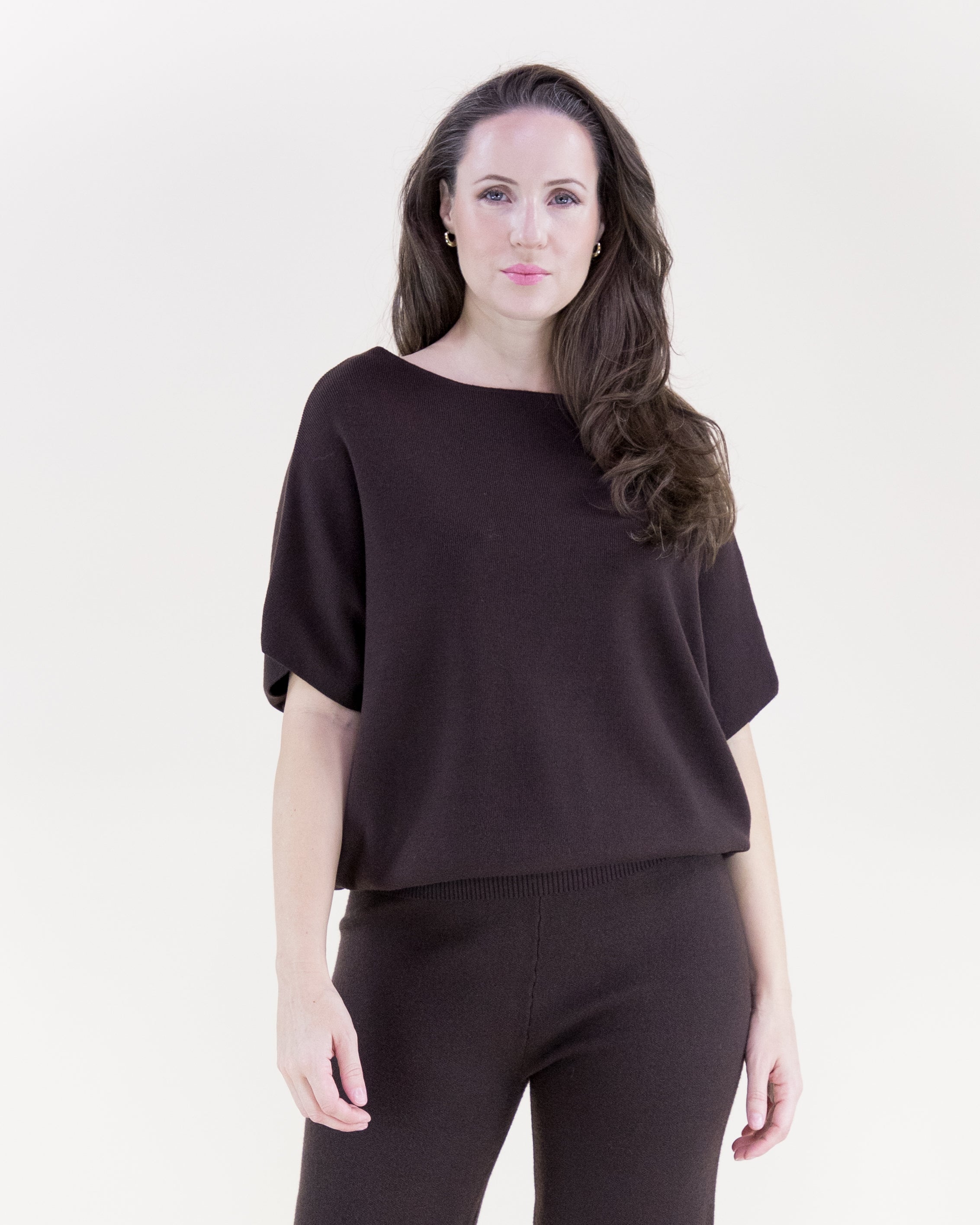 Classy Boat Neck Bat Wing Top - KHAKI (S/M, L/XL) (Pack of 6)