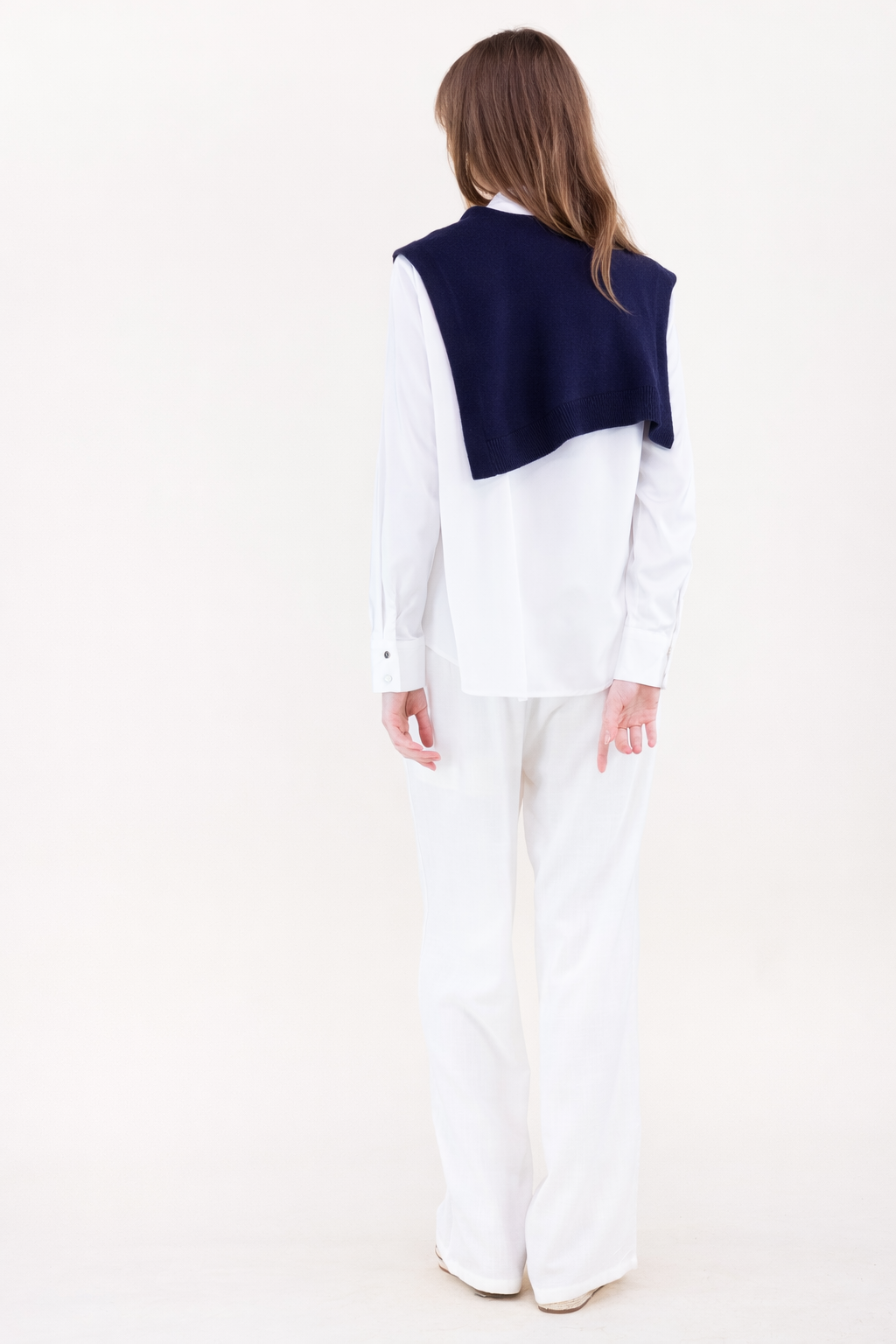 Solid Preppy Mock Sweater Wrap - BEIGE  (OS) (Pack of 6)