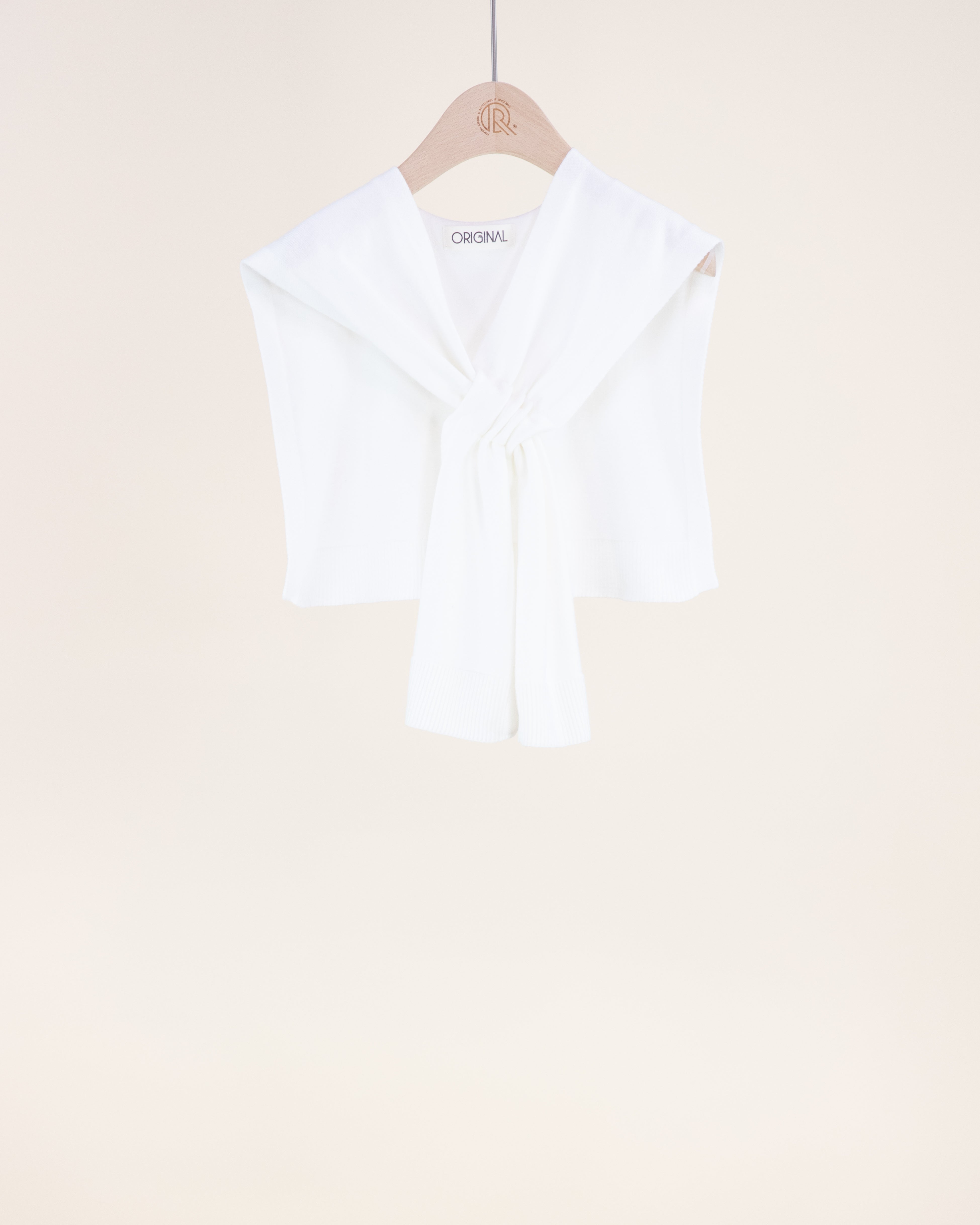 Solid Preppy Mock Sweater Wrap - BEIGE  (OS) (Pack of 6)