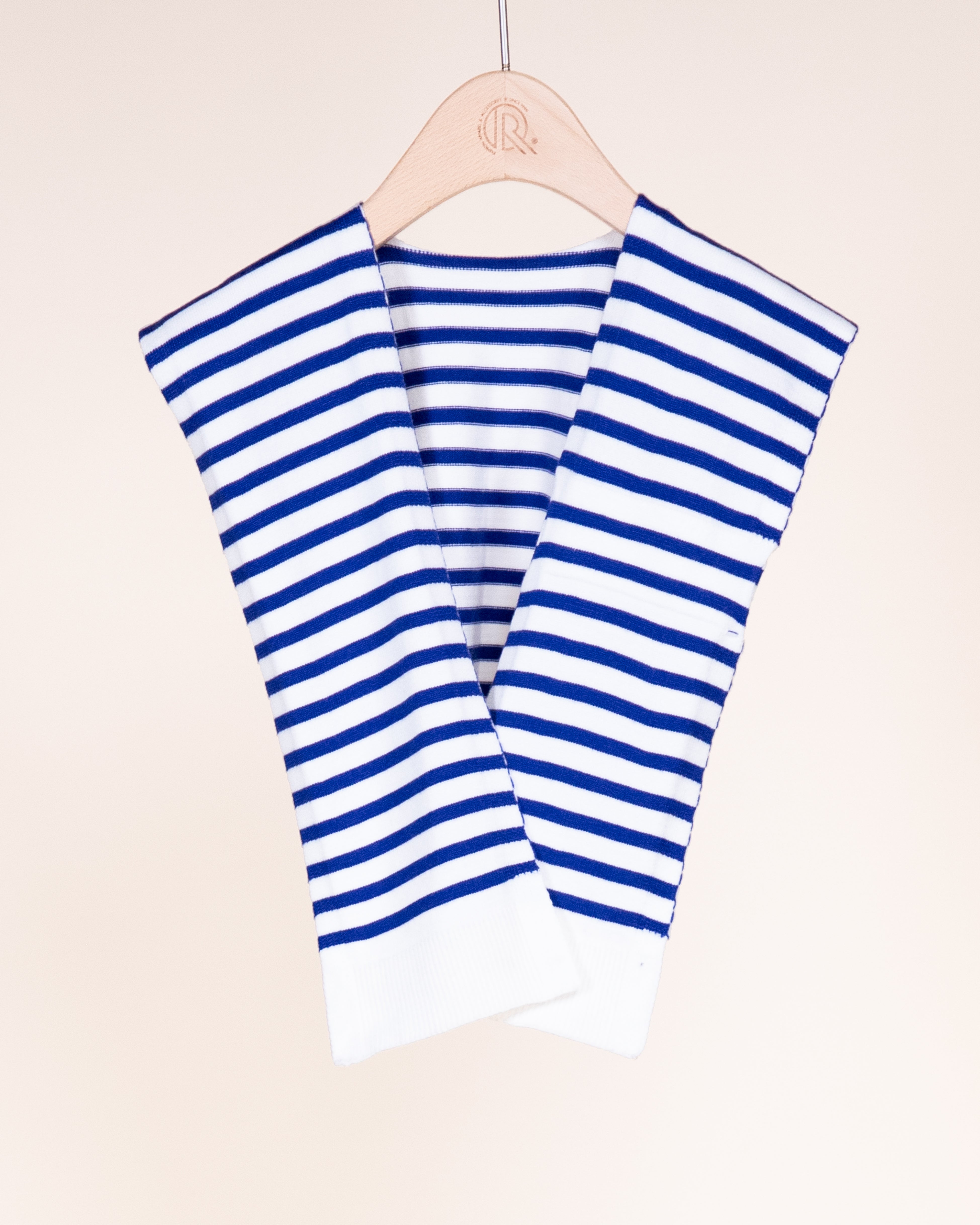 Striped Preppy Mock Sweater Wrap - RED WHITE (Pack of 6)