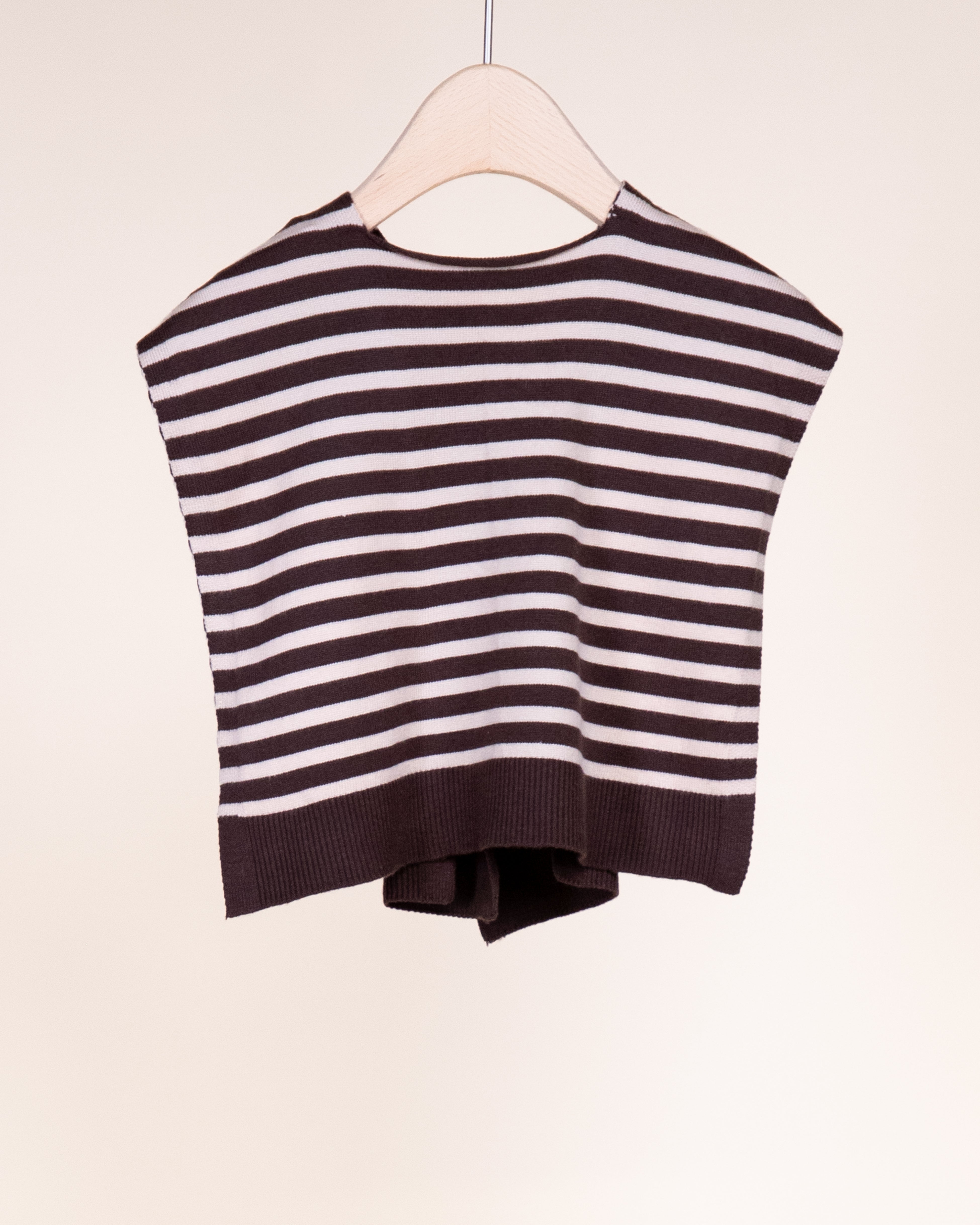 Striped Preppy Mock Sweater Wrap - RED WHITE (Pack of 6)