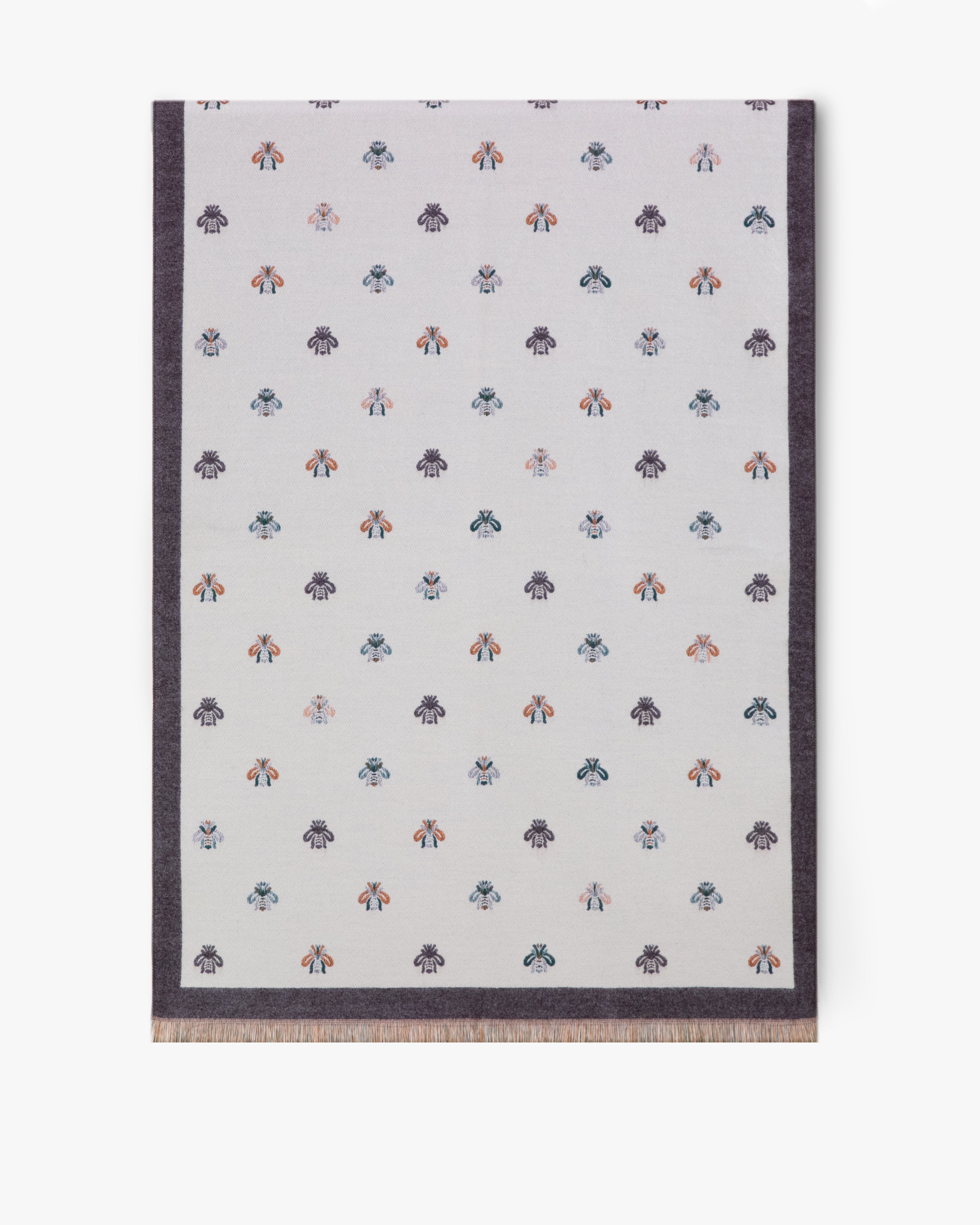 Bumble Bee Solid Border Scarf - YELLOW (Pack of 6)