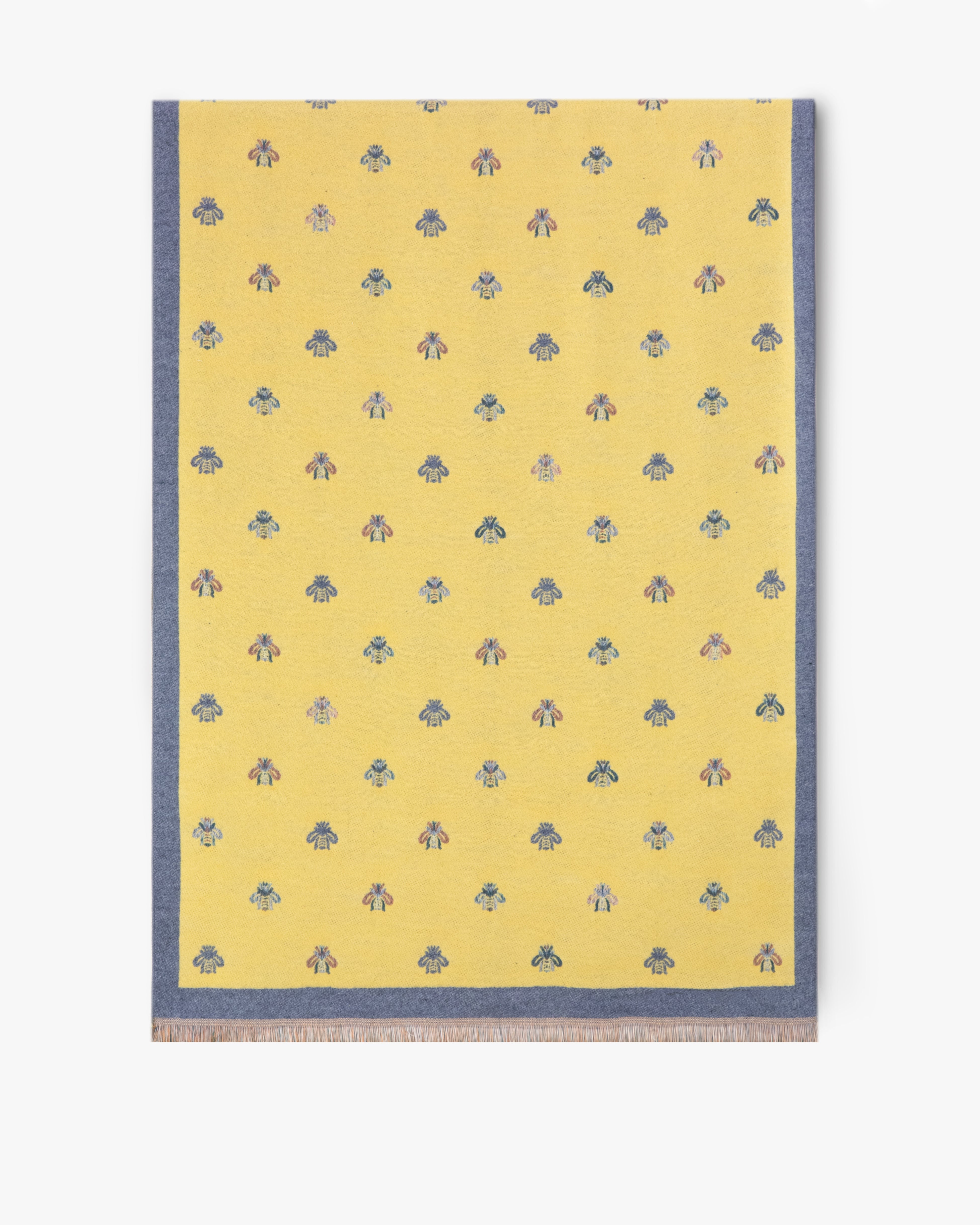 Bumble Bee Solid Border Scarf - YELLOW (Pack of 6)