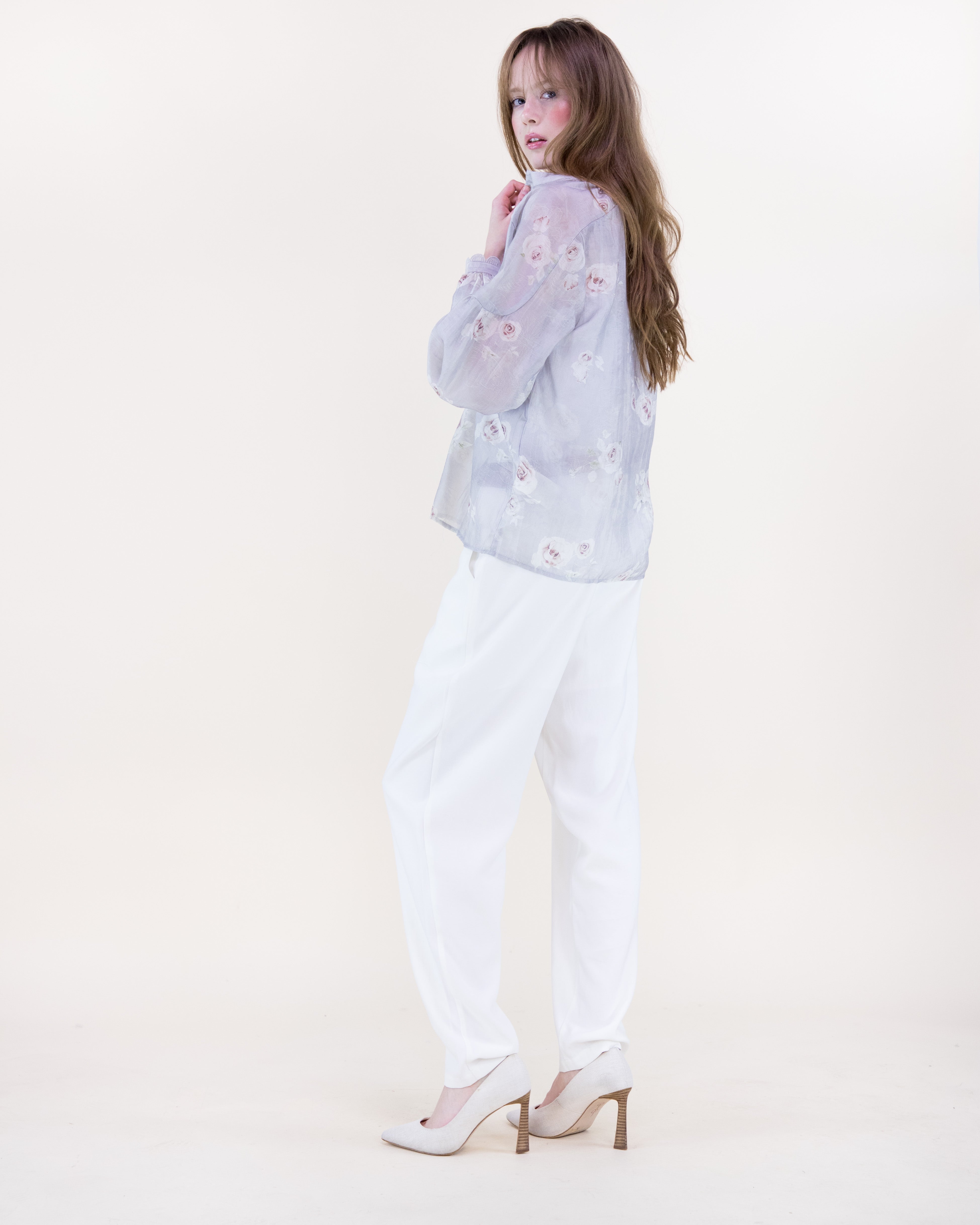 Romantic Prairie Long Line Deep V-Neck Shirt - MAUVE (S/M, L/XL) (Pack of 6)