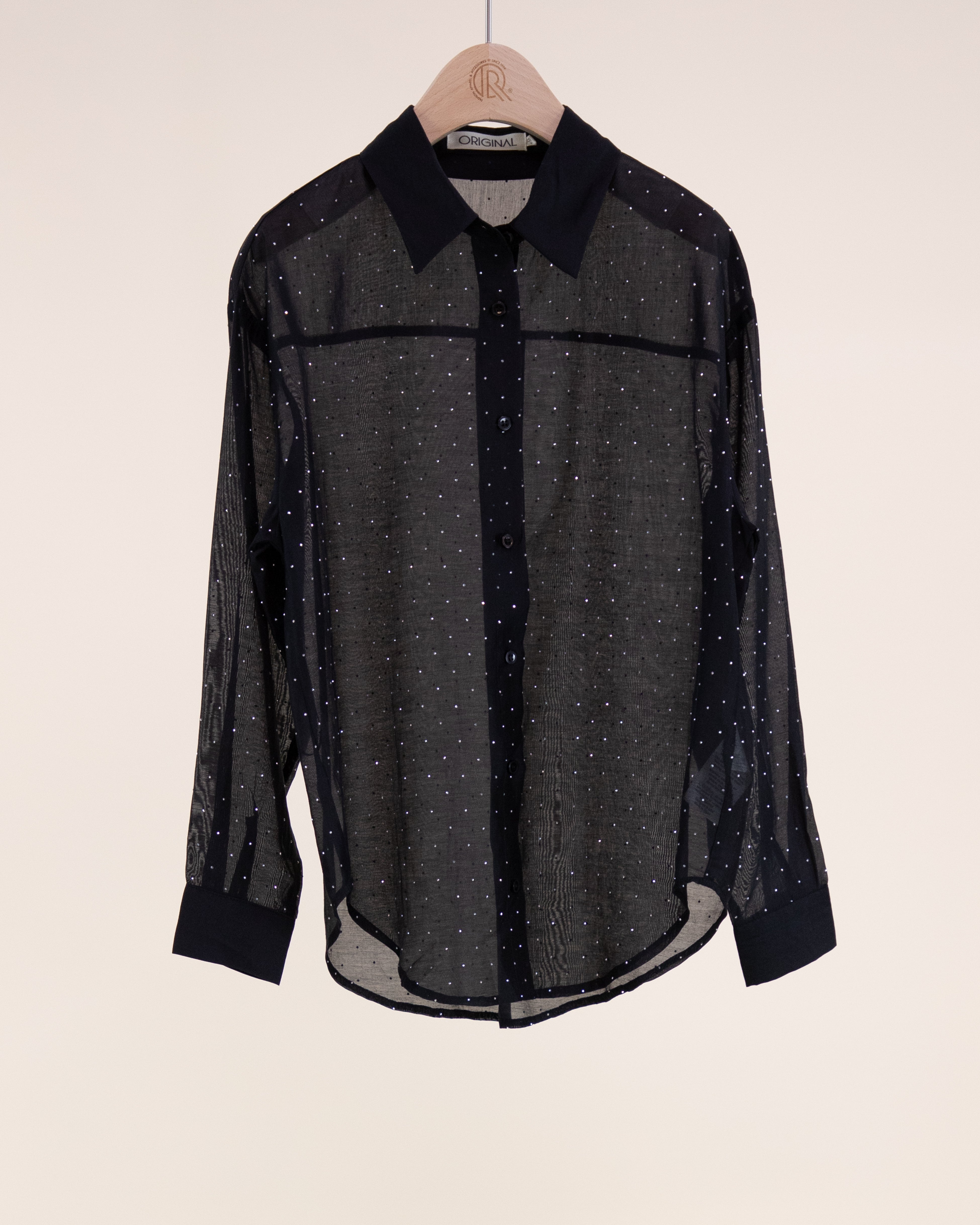 Atelier Shimmer Rhinestone Button Up Blouse - RUST (S/M, L/XL) (Pack of 6)