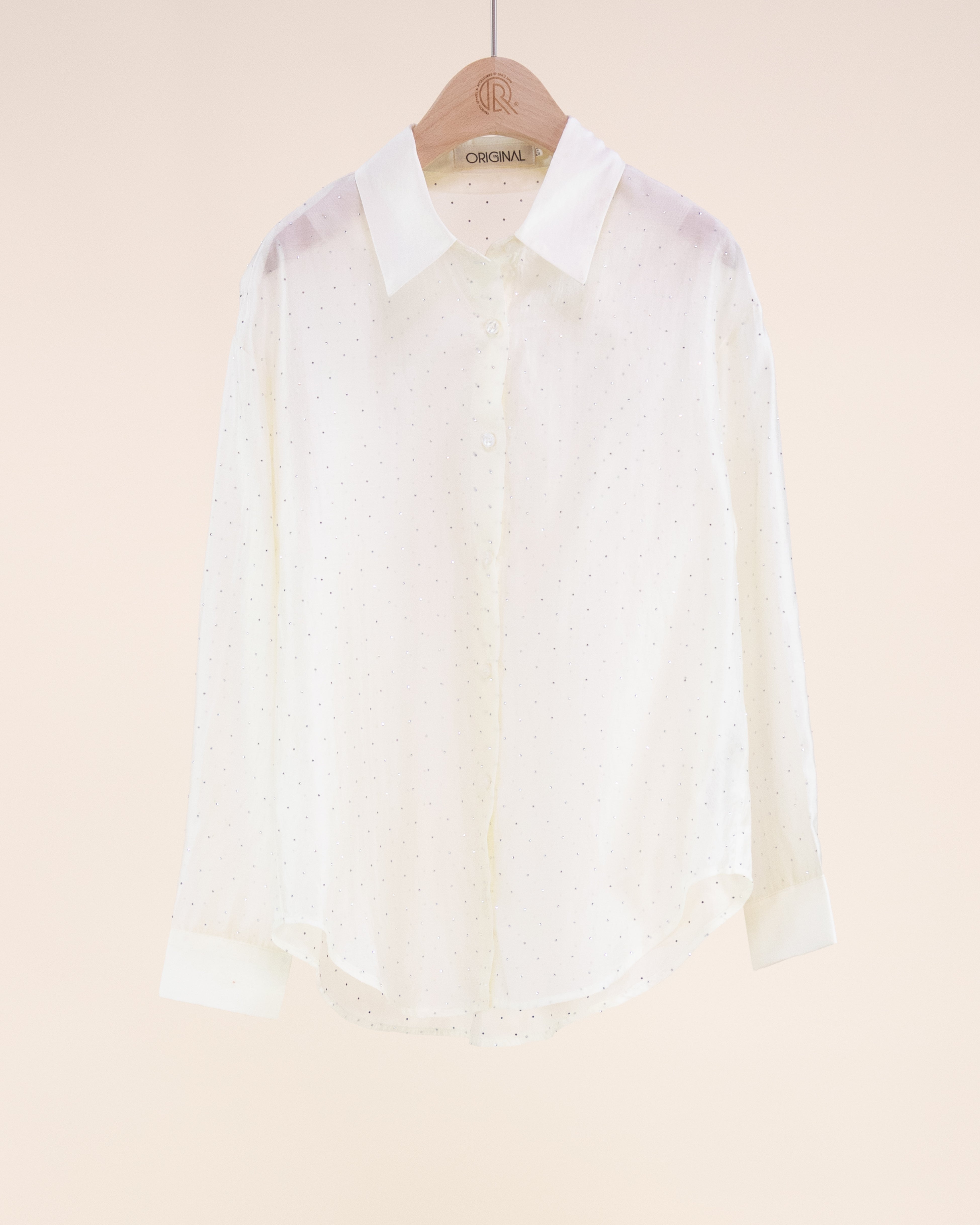 Atelier Shimmer Rhinestone Button Up Blouse - RUST (S/M, L/XL) (Pack of 6)