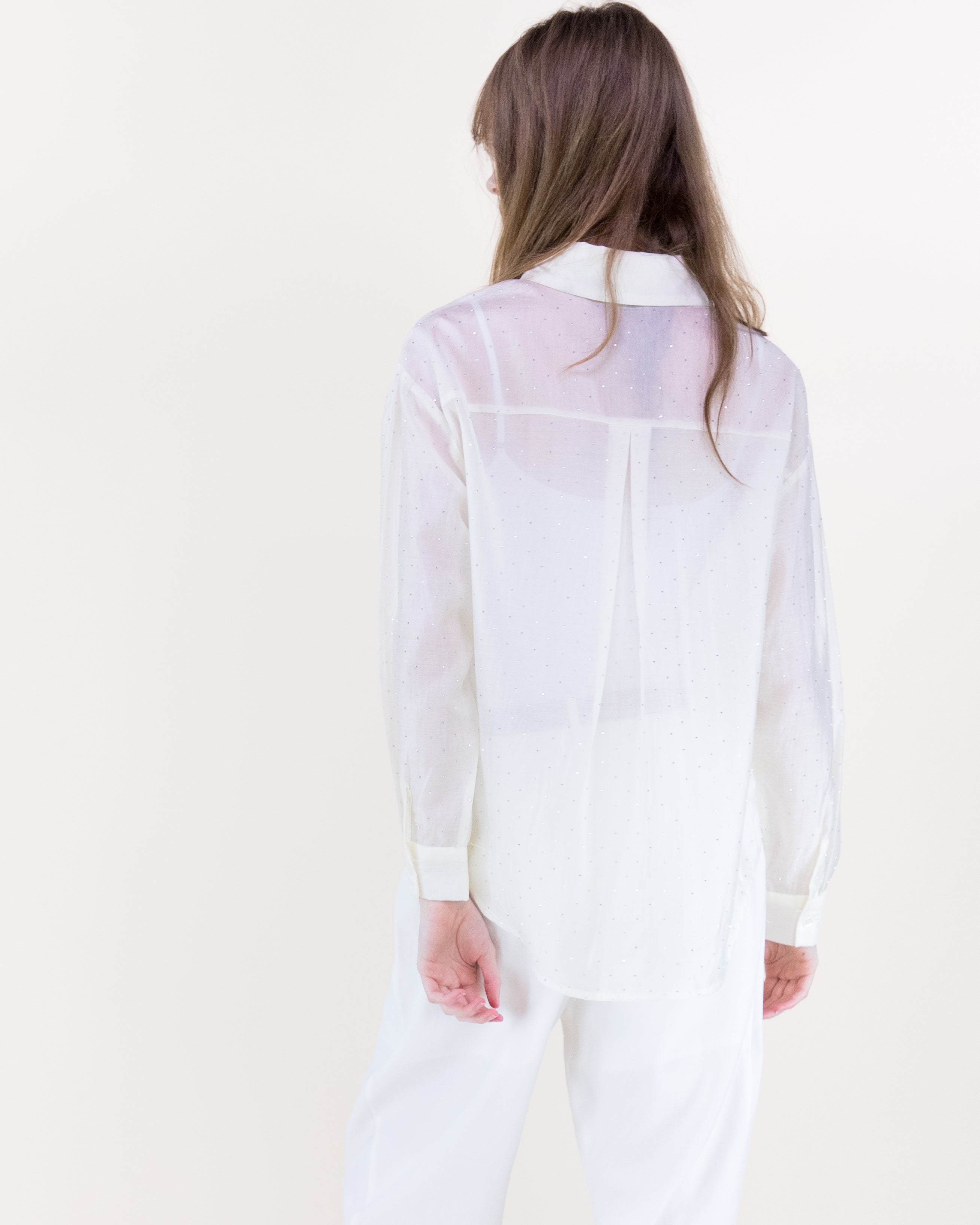 Atelier Shimmer Rhinestone Button Up Blouse - RUST (S/M, L/XL) (Pack of 6)