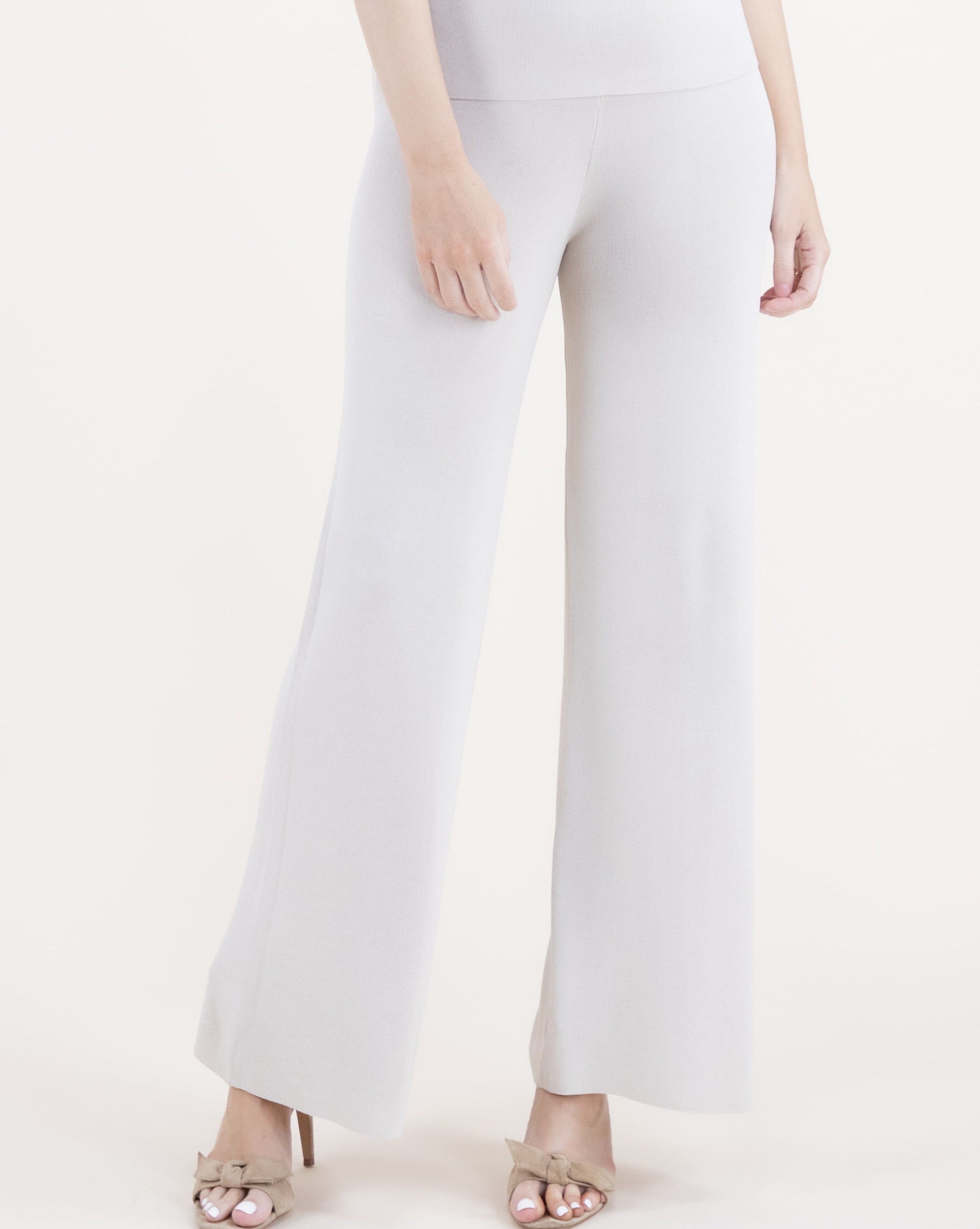 Neutral Wide Leg Thin Knit Pants - KHAKI (S/M, L/XL) (Pack of 6)