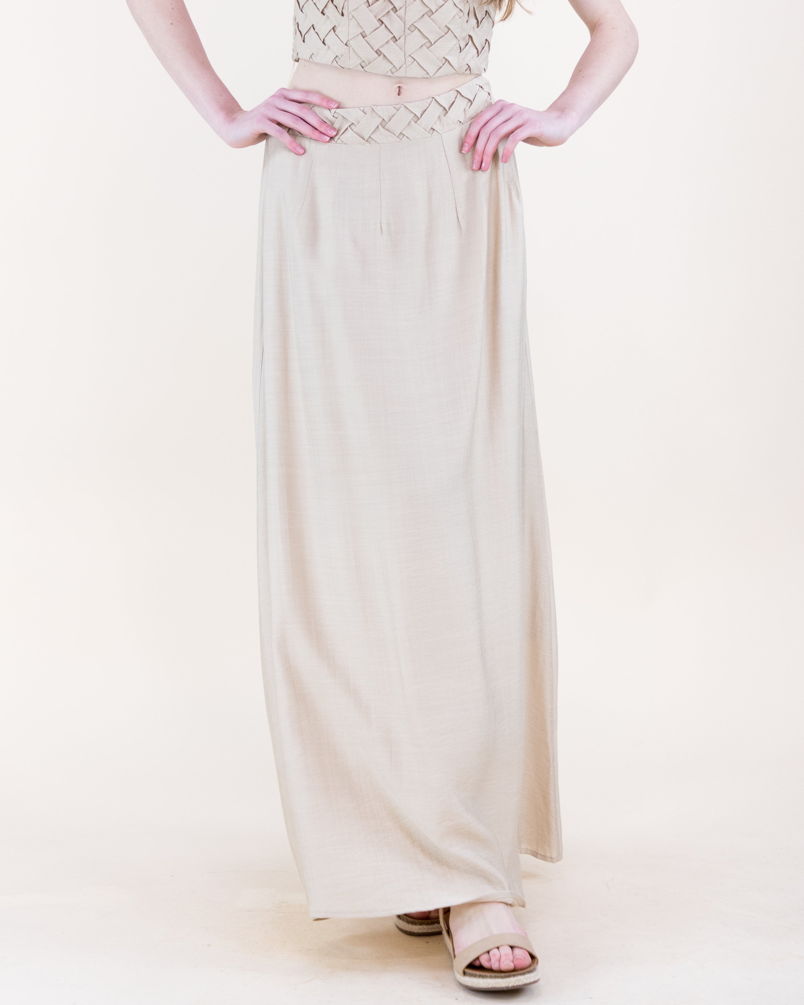 Artisanal Lattice Maxi Skirt - RED (S/M, L/XL) (Pack of 6)