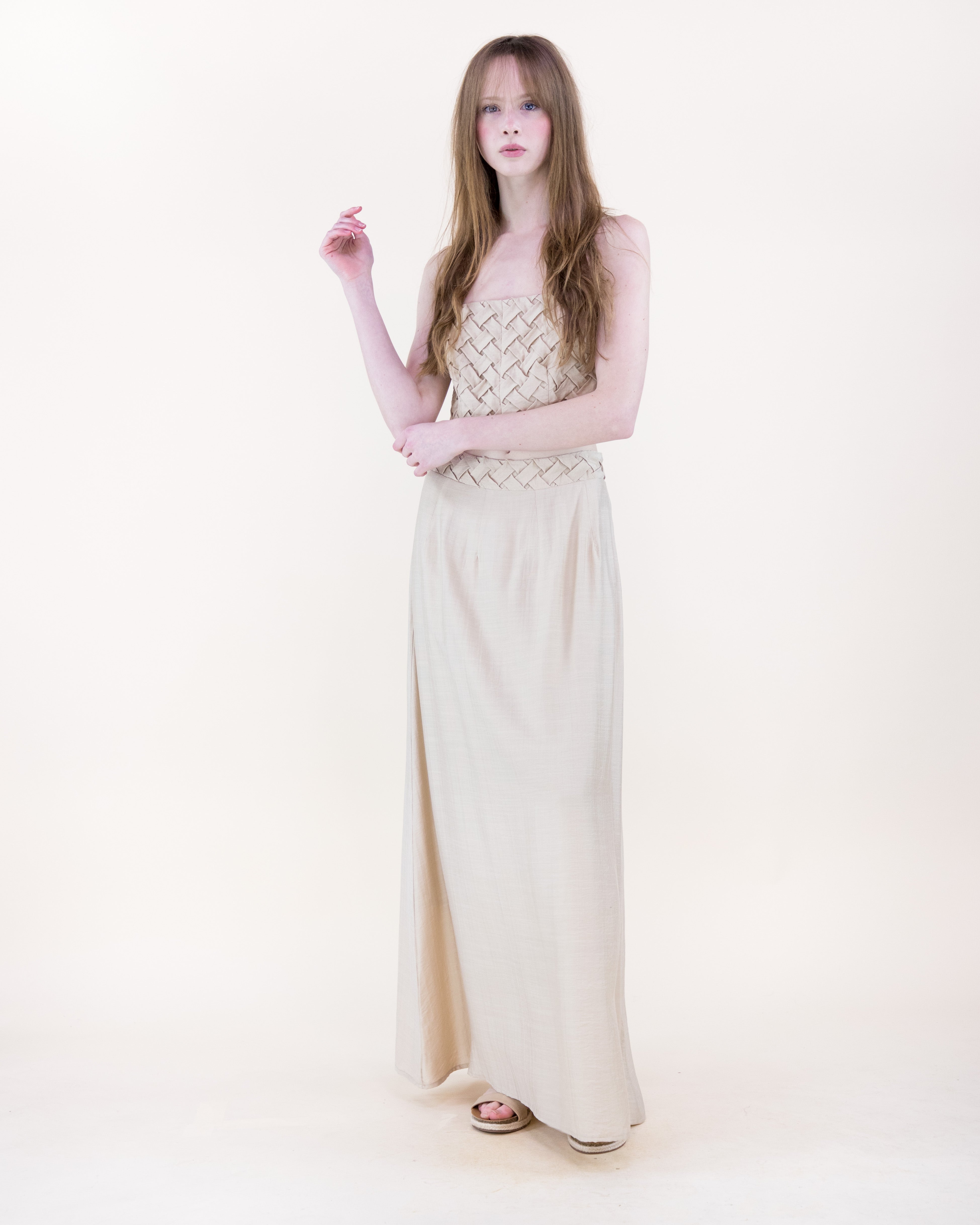 Artisanal Lattice Maxi Skirt - RED (S/M, L/XL) (Pack of 6)