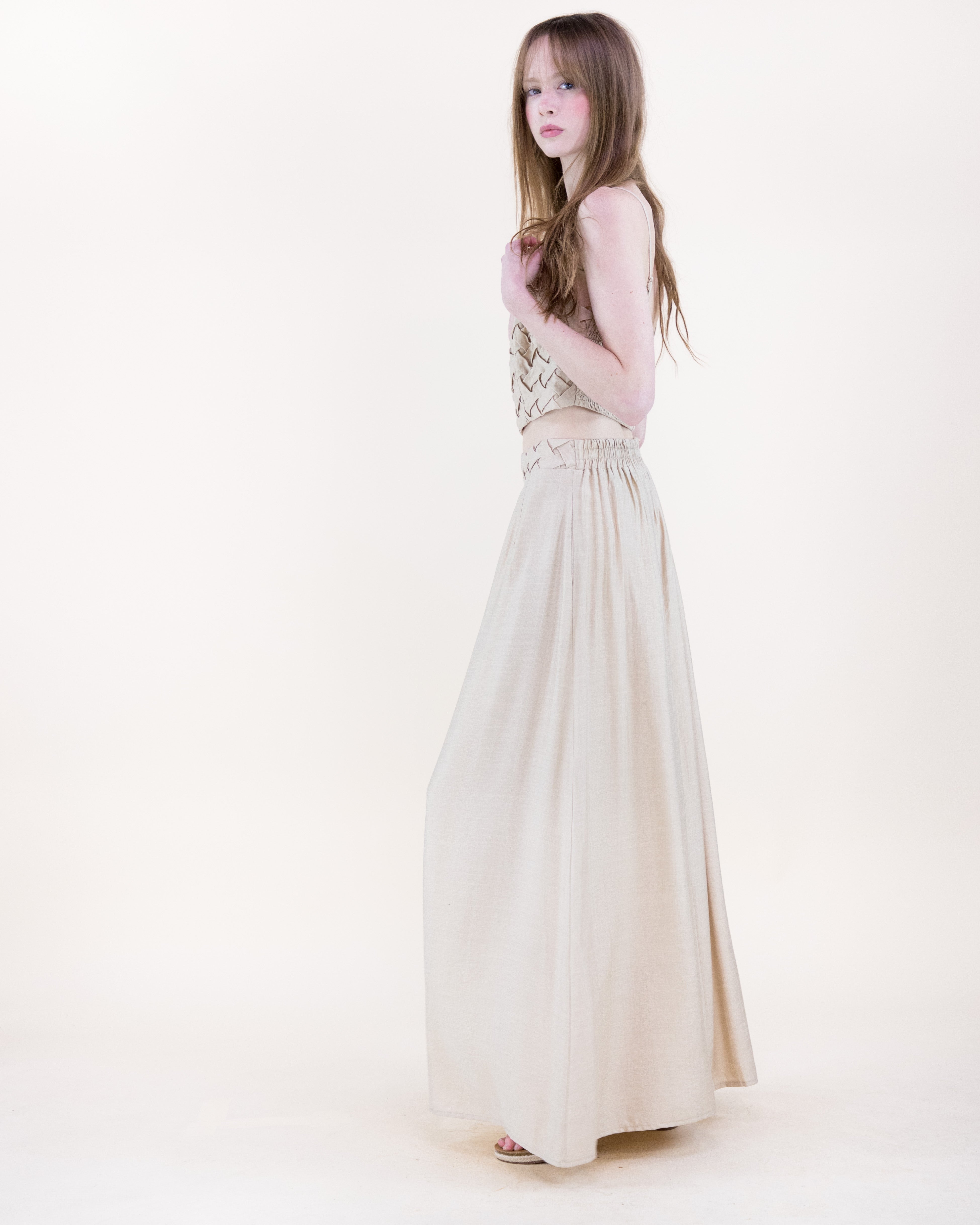 Artisanal Lattice Maxi Skirt - RED (S/M, L/XL) (Pack of 6)