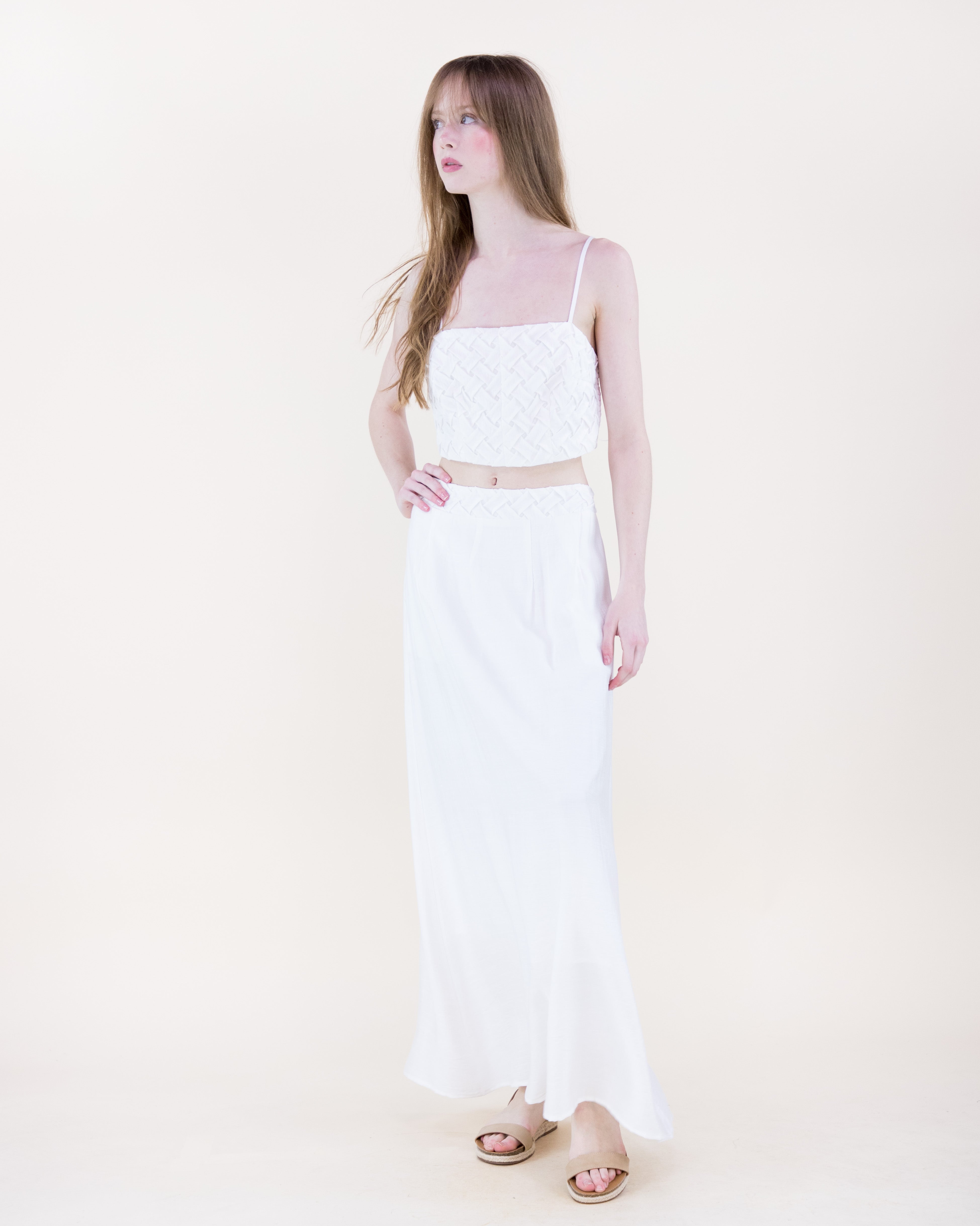 Artisanal Lattice Maxi Skirt - RED (S/M, L/XL) (Pack of 6)