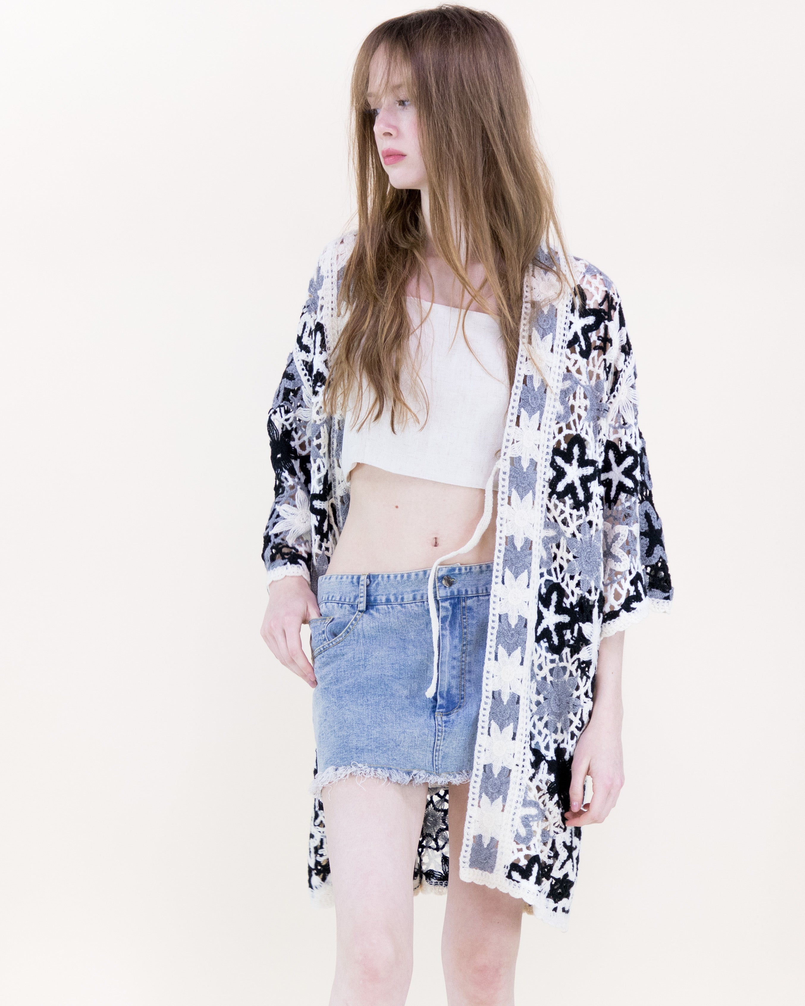 Boho Starfish Front-tie Kimono - RUST (OS) (Pack of 6)