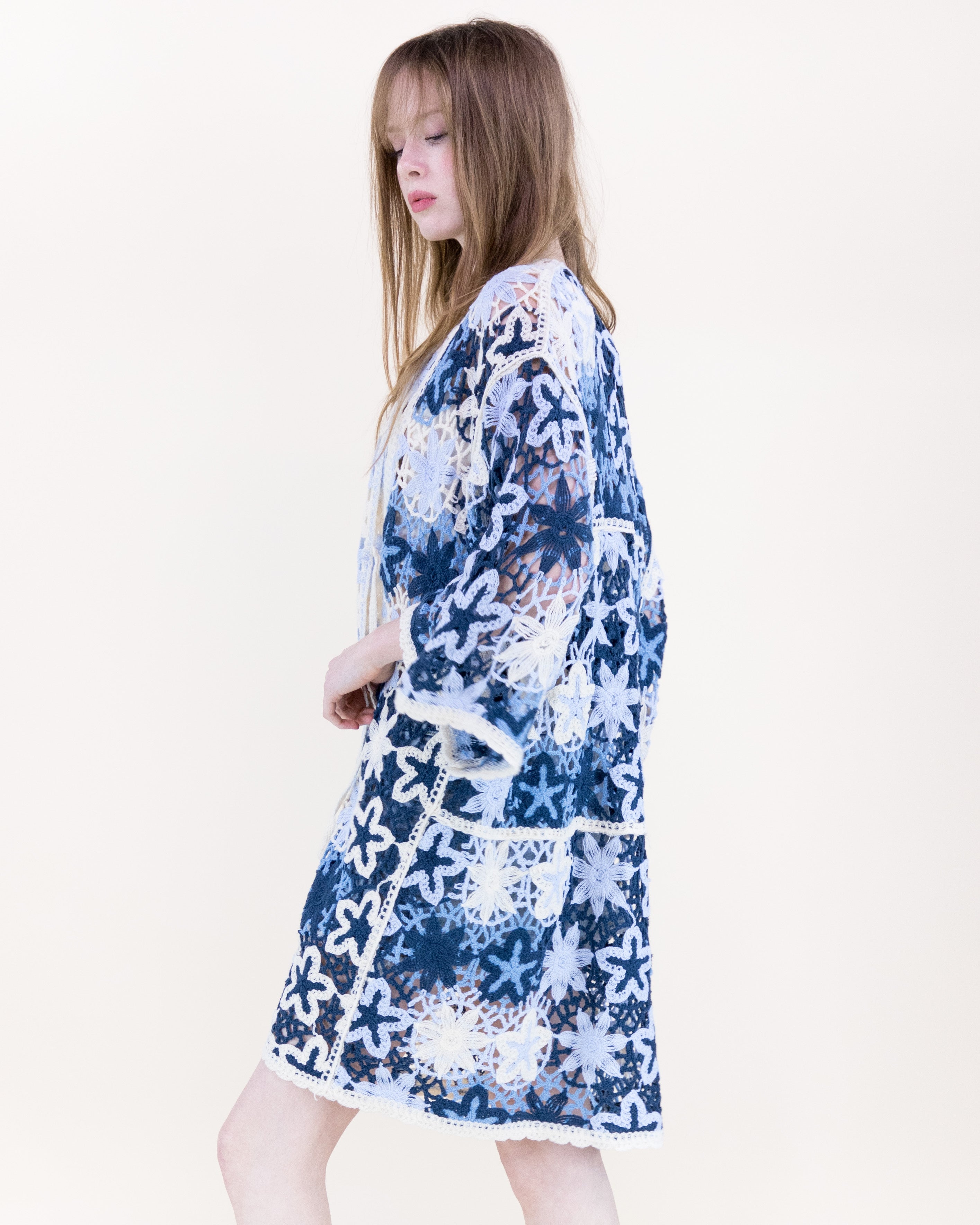 Boho Starfish Front-tie Kimono - RUST (OS) (Pack of 6)