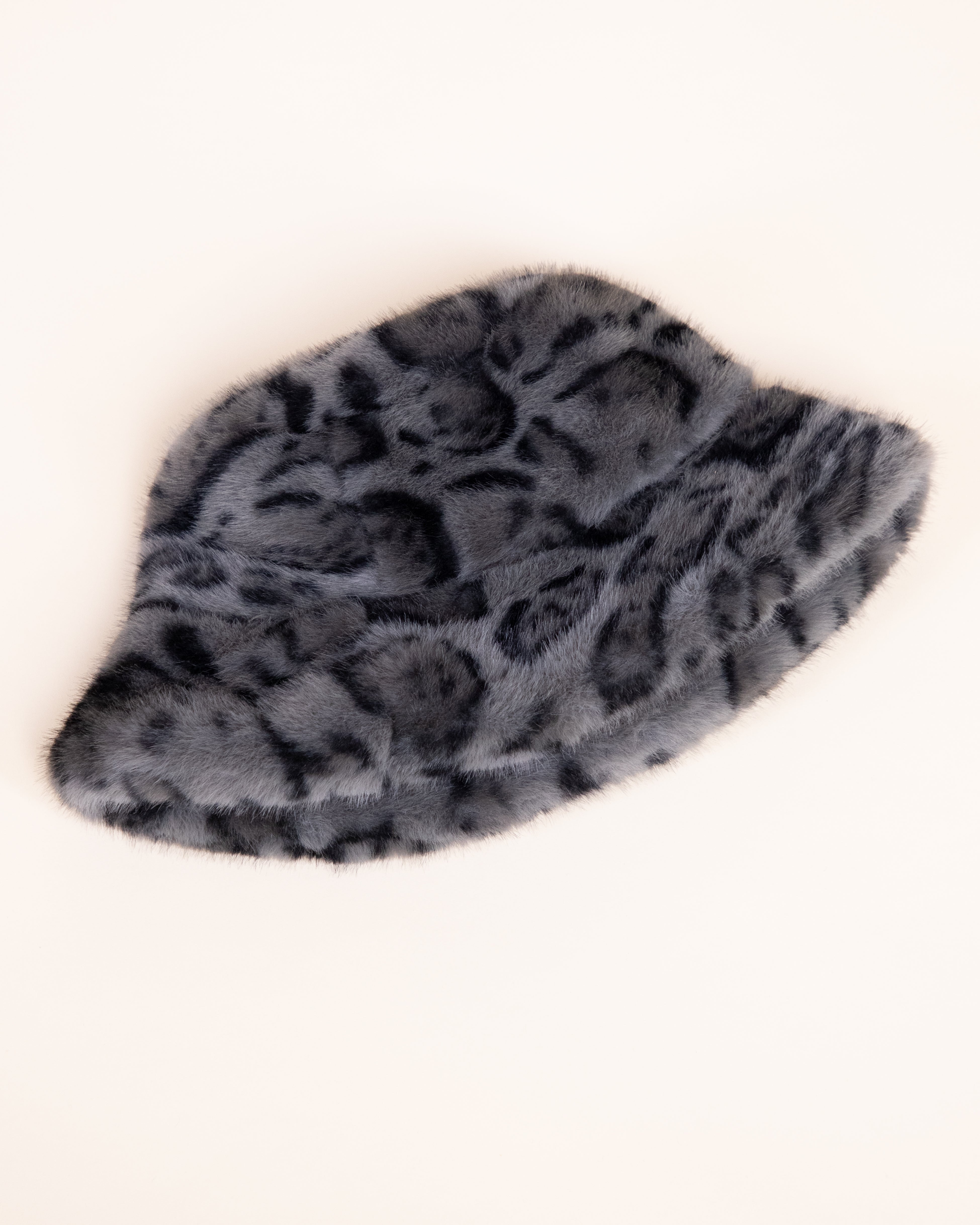 Leopard Teddy Fleece Bucket Hat - BROWN (Pack of 6)