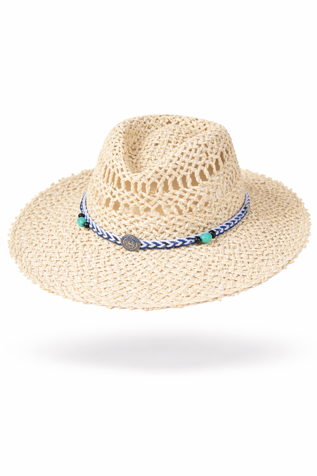 Turquoise Gem Band Teardrop Hat - CAMEL (Pack of 6)