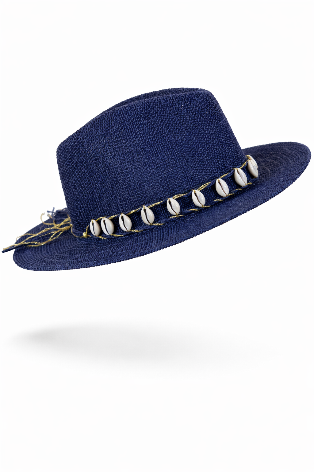 Natural Shell Band Teardrop Hat - NAVY (Pack of 6)