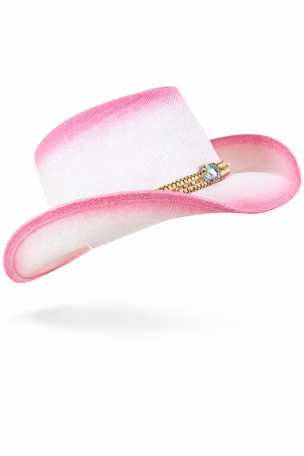 Turquoise Mix Band Ombre Cowgirl Hat - CAMEL (Pack of 6)