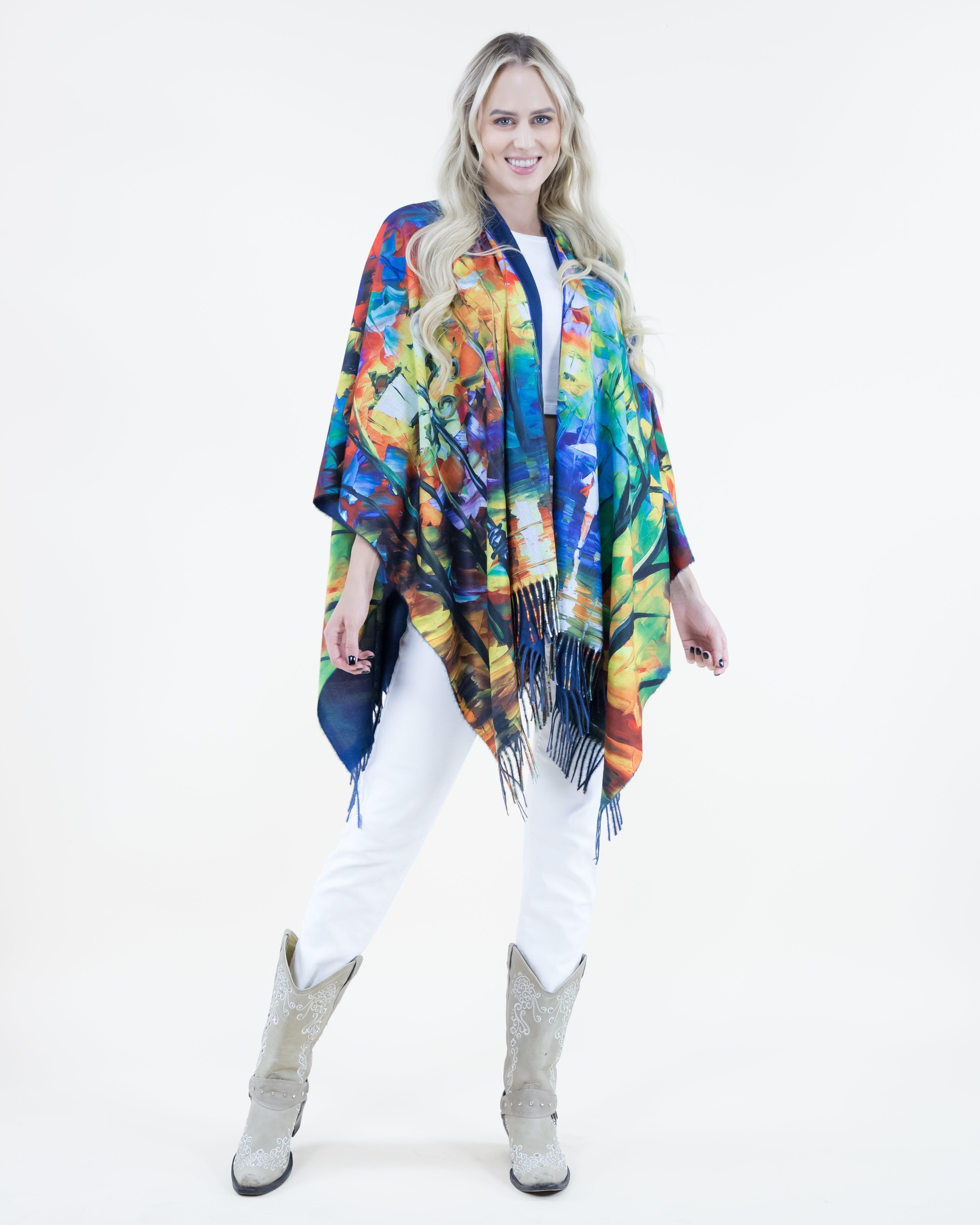 A Walk In The Rain Ruana Wrap (OS) (Packs of 6) – ORIGINAL USA